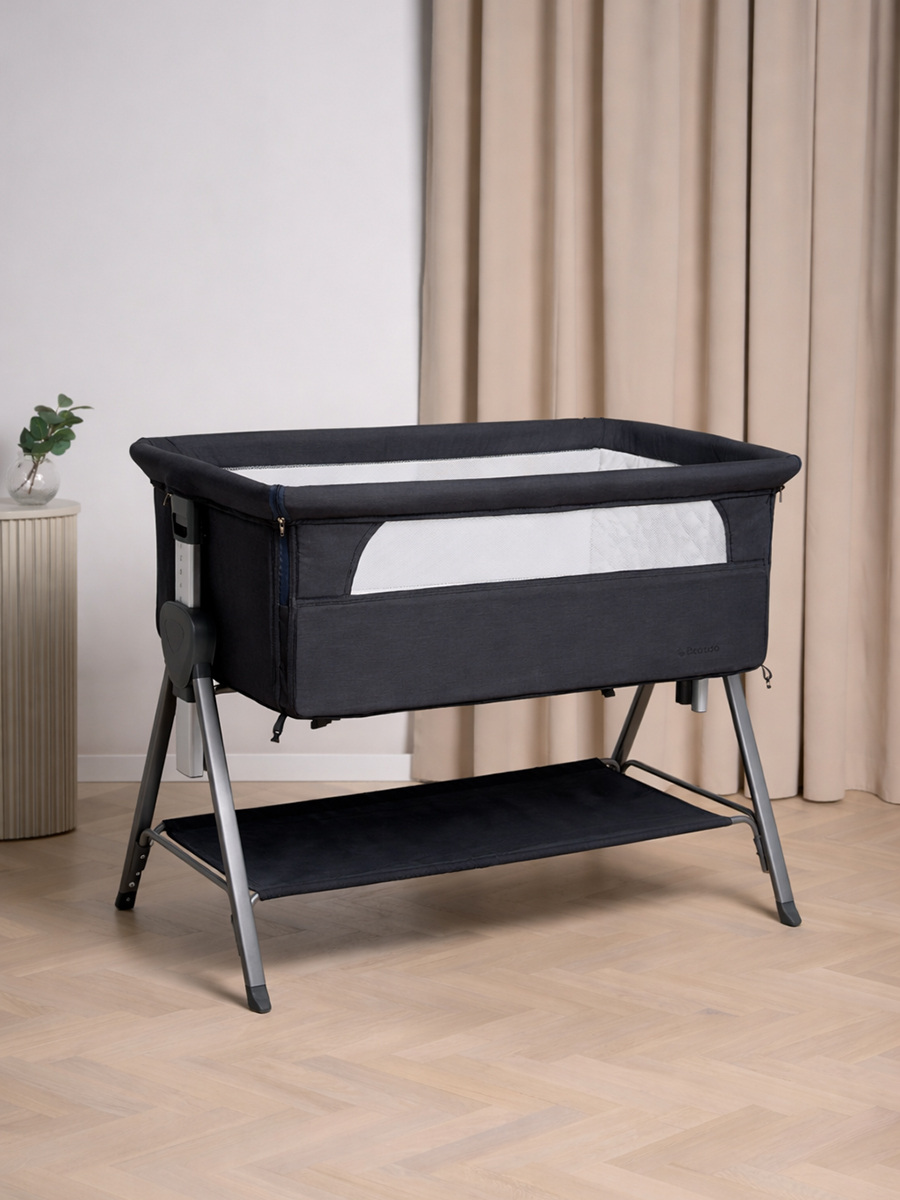Beemoo CARE Every Beistellbett, Deep Grey