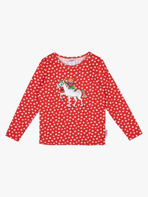 Pippi Langstrumpf  Langärmlig Pullover, Red