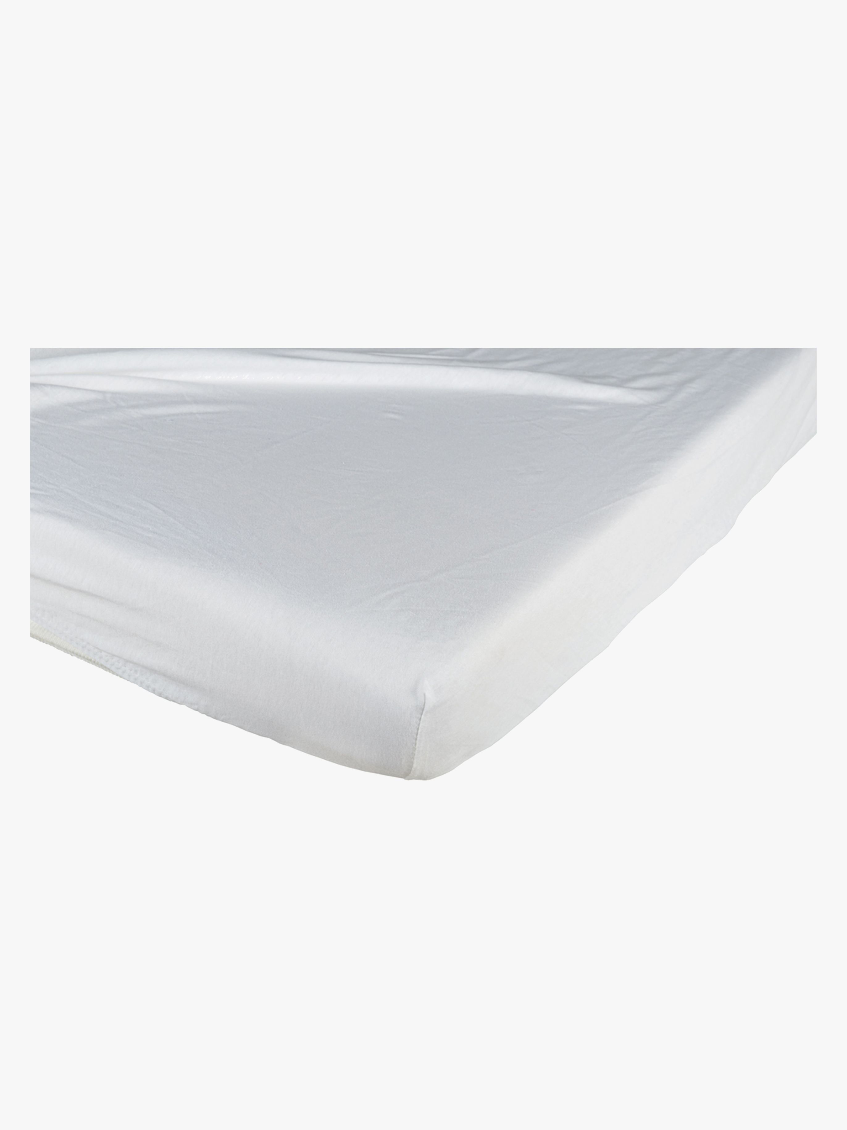 Spannbettlaken Baumwolle 70x140 cm, Weiß