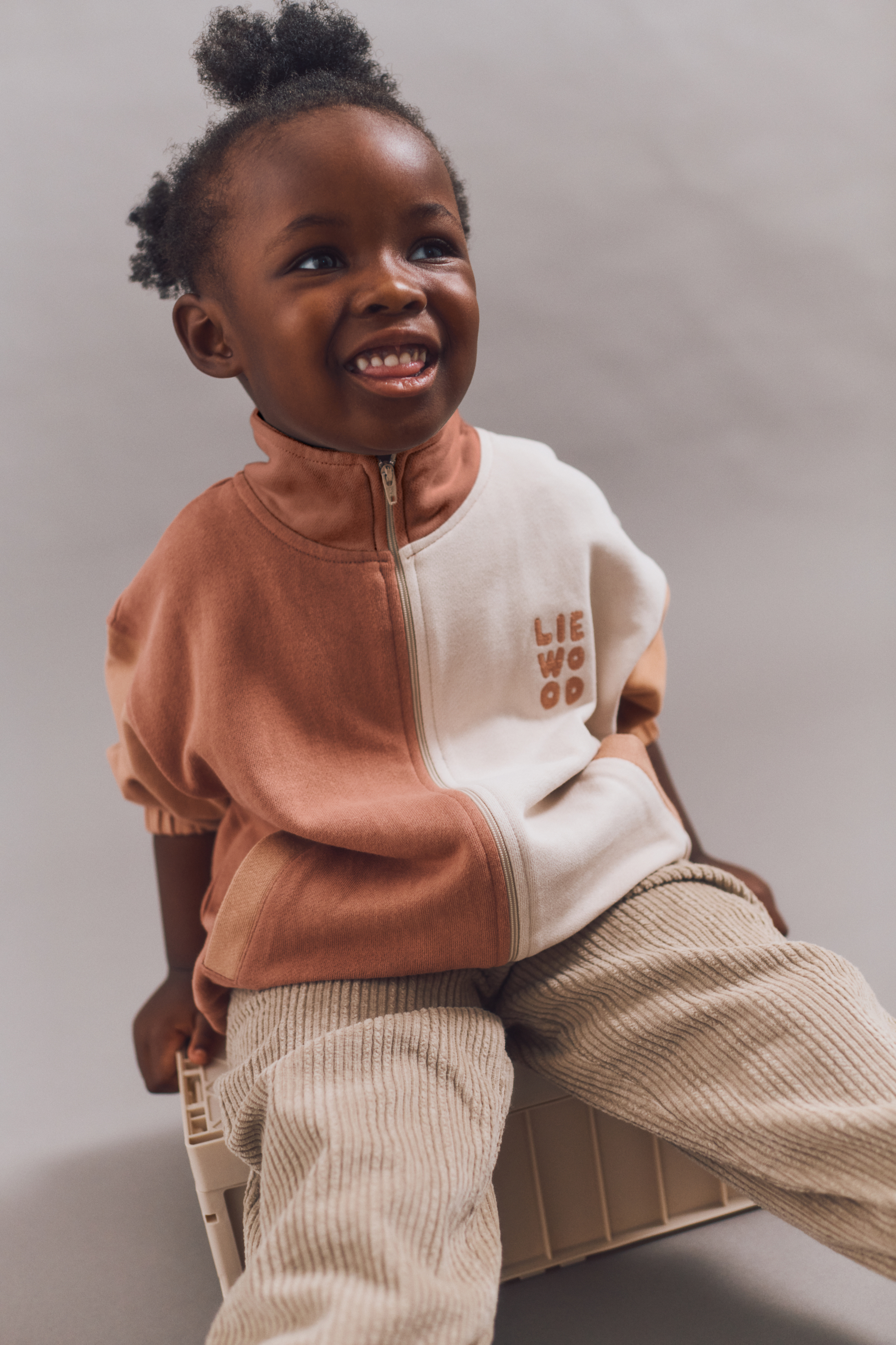 Cassius Zip Pullover, Tuscany Rose Multi Mix, 122-128
