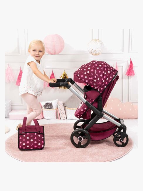 Bayer Design Xeo Puppenwagen, Bordeaux
