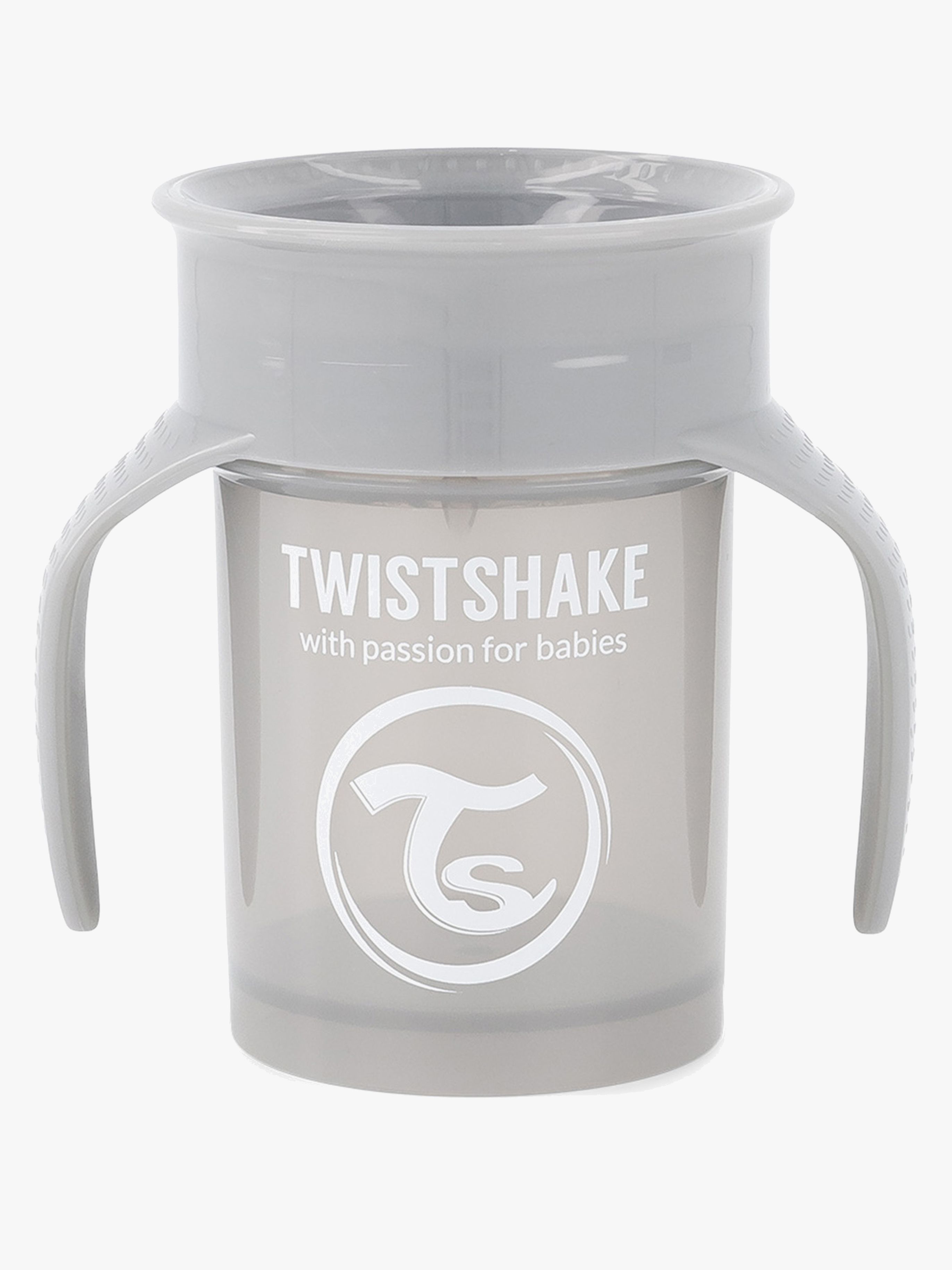 Twistshake 360 Trinklernbecher, Pastel Grey