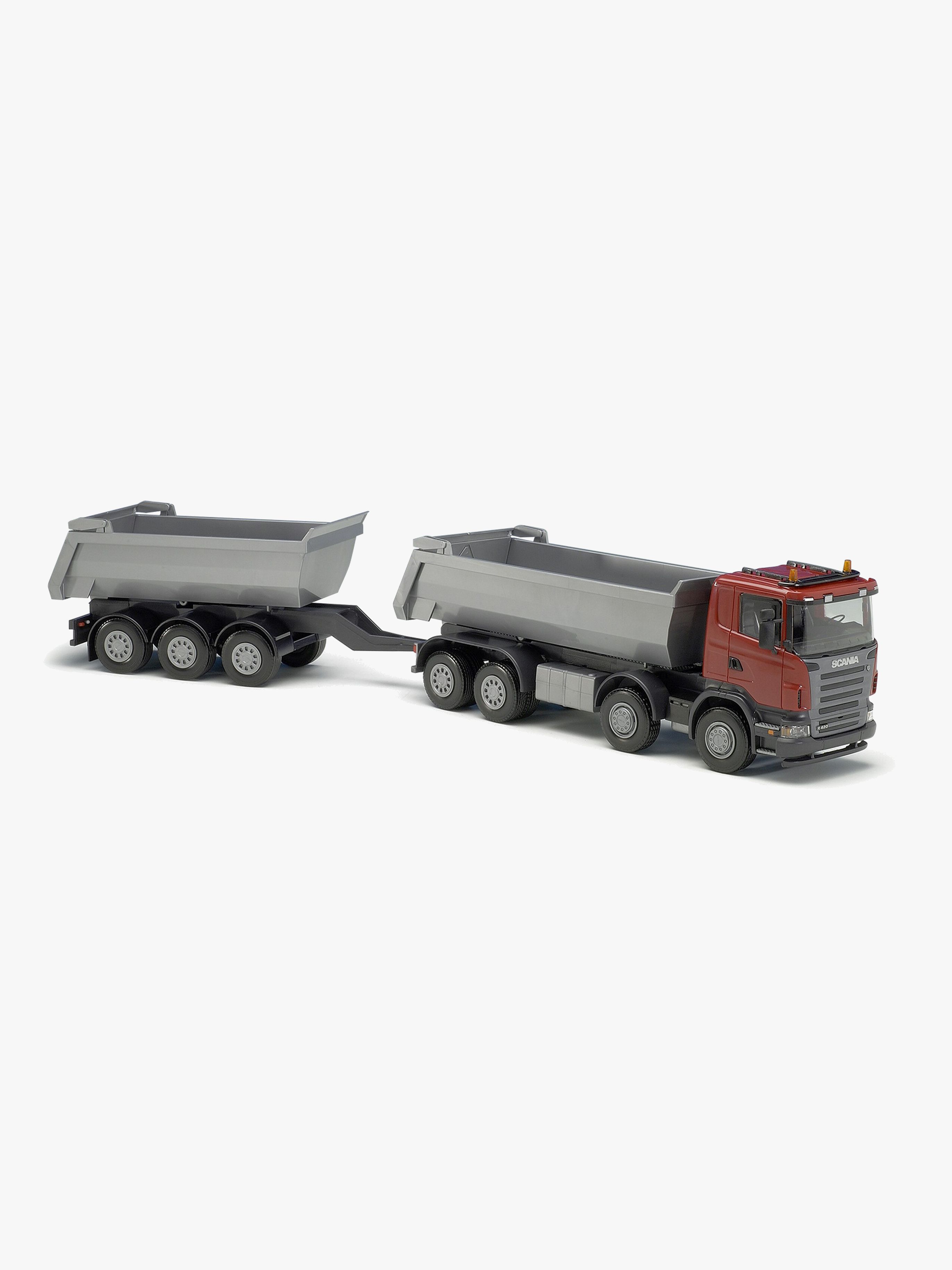 Emek Kipplaster Scania Mit Anhänger, Rot