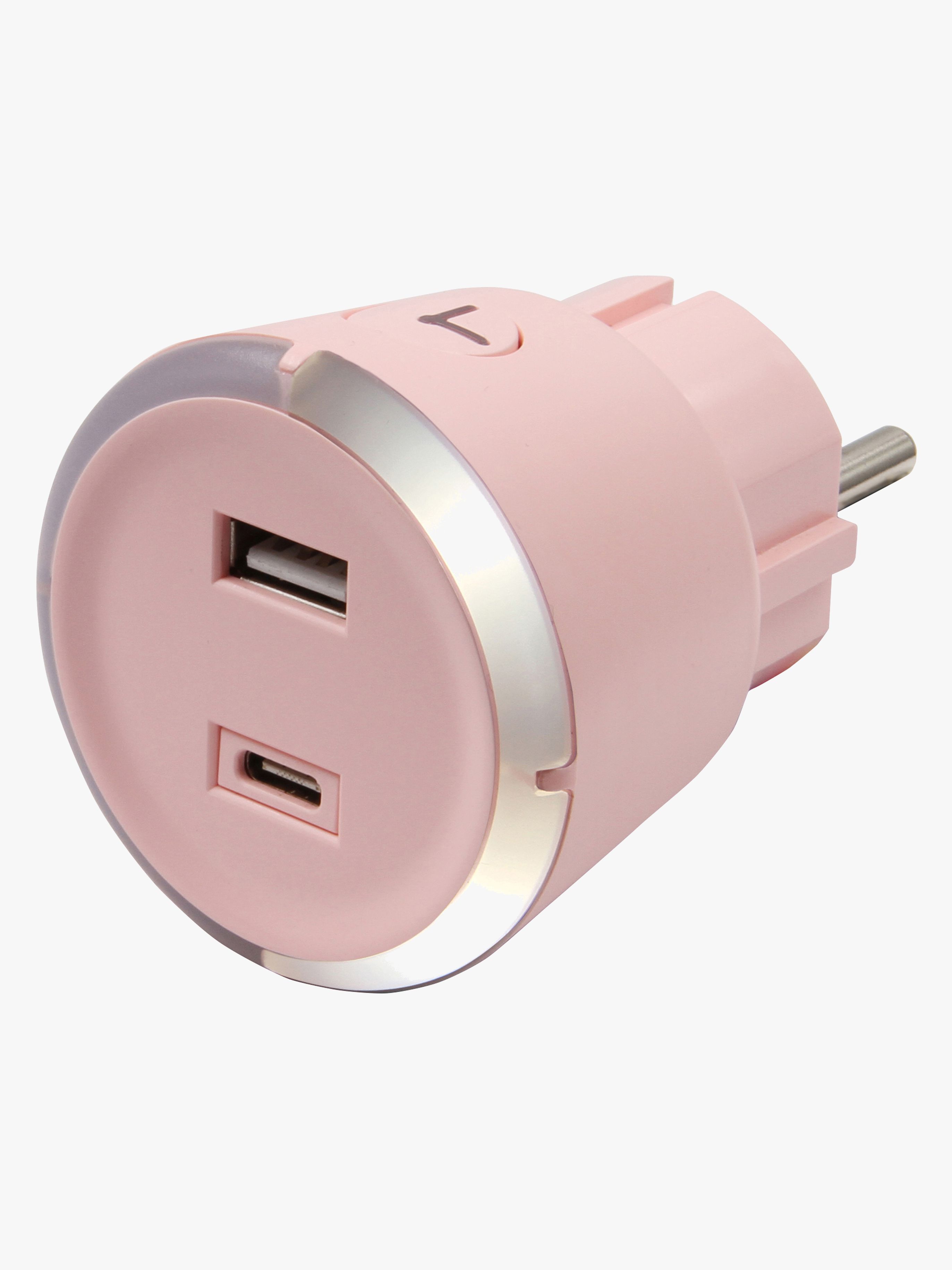 CAPiDi USB Ladegerät / Timer A+C, Pink