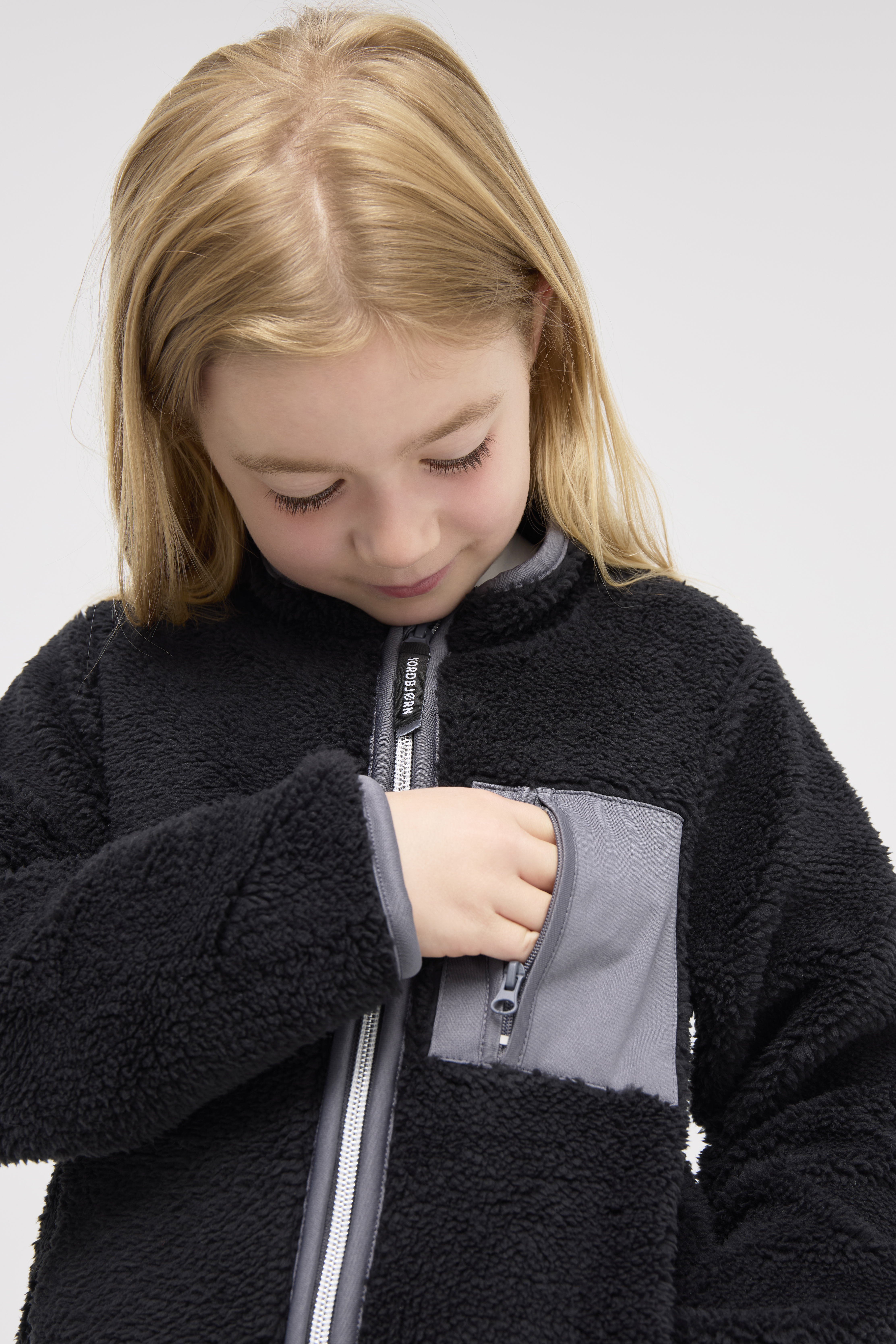 Nerøy Fleecejacke, Black, 86-92