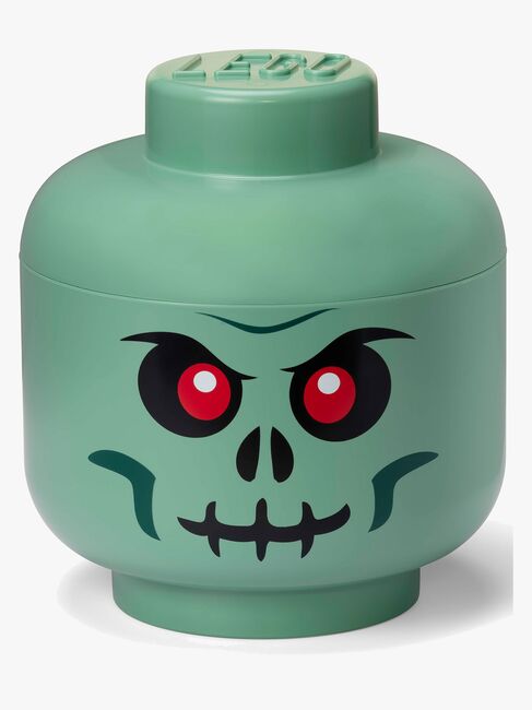 LEGO Aufbewahrungsbox Totenkopf Large, Grün
