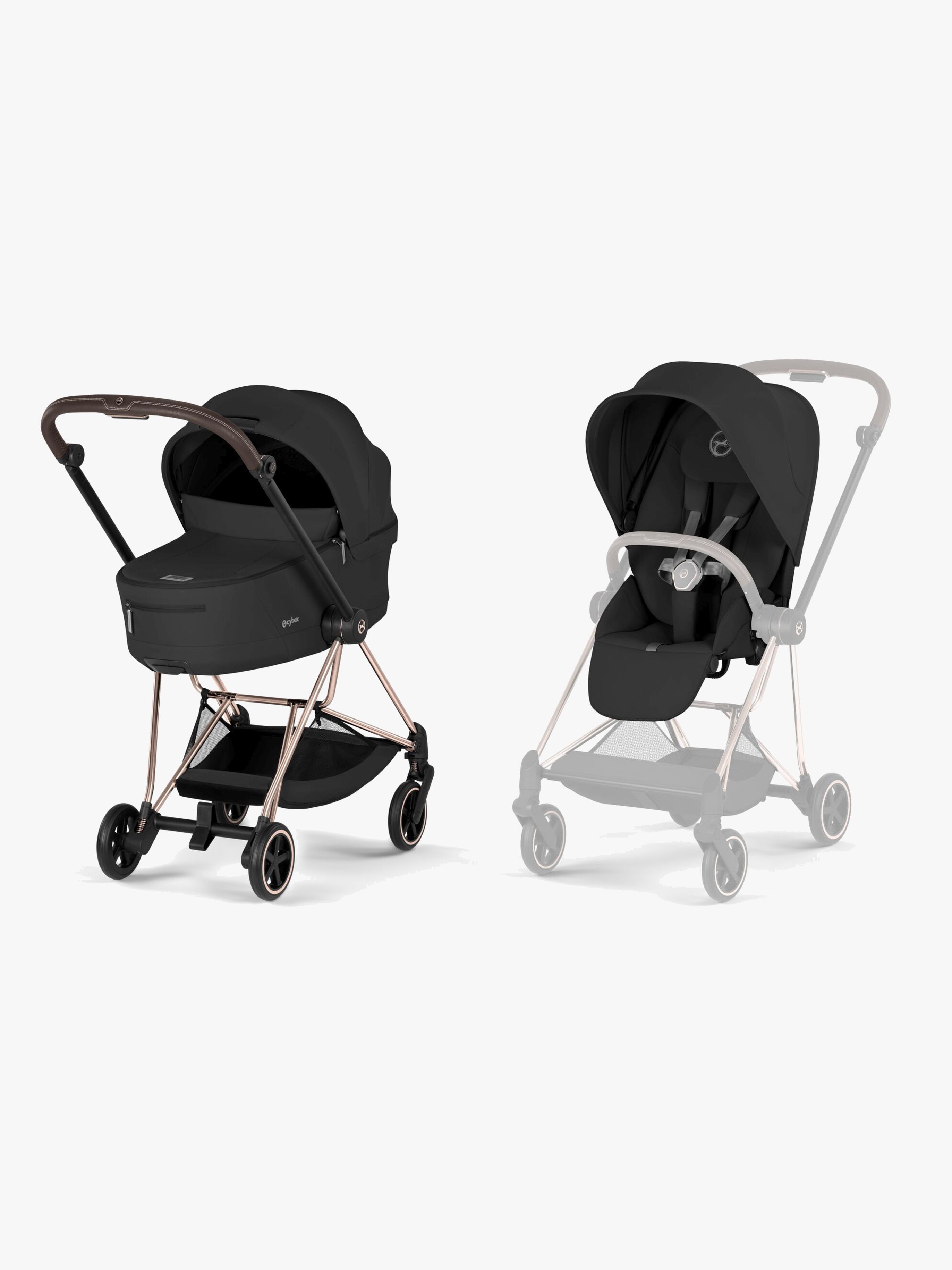 Cybex MIOS Comfort Kombikinderwagen, Rosegold/Sepia Black