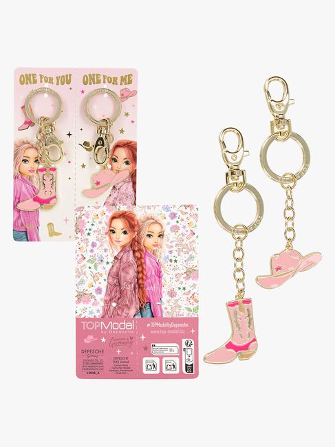 TOPModel Schlüsselanhänger BFF Cowgirl 2er-Pack, Gemischt