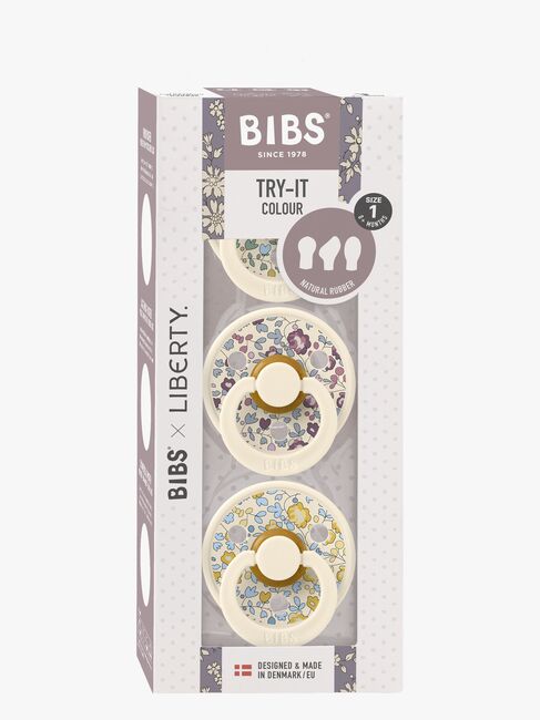 BIBS Try-it Colour Schnuller 3er-Pack Größe 1, Liberty/Eloise