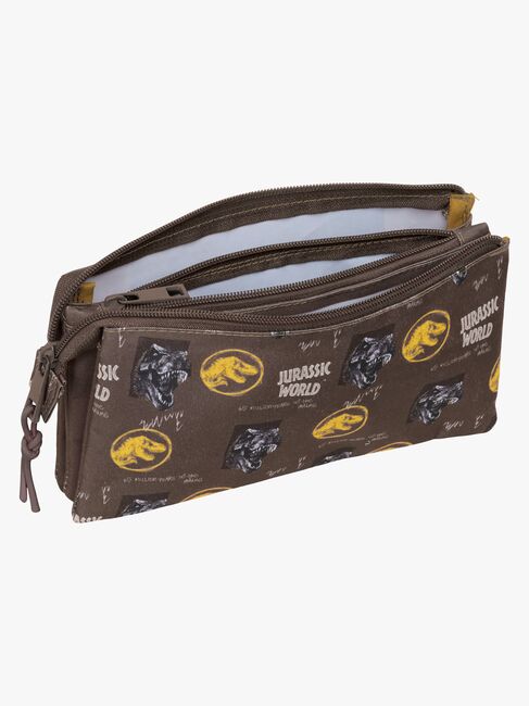 Jurassic World Dreifach-Federmäppchen, Braun