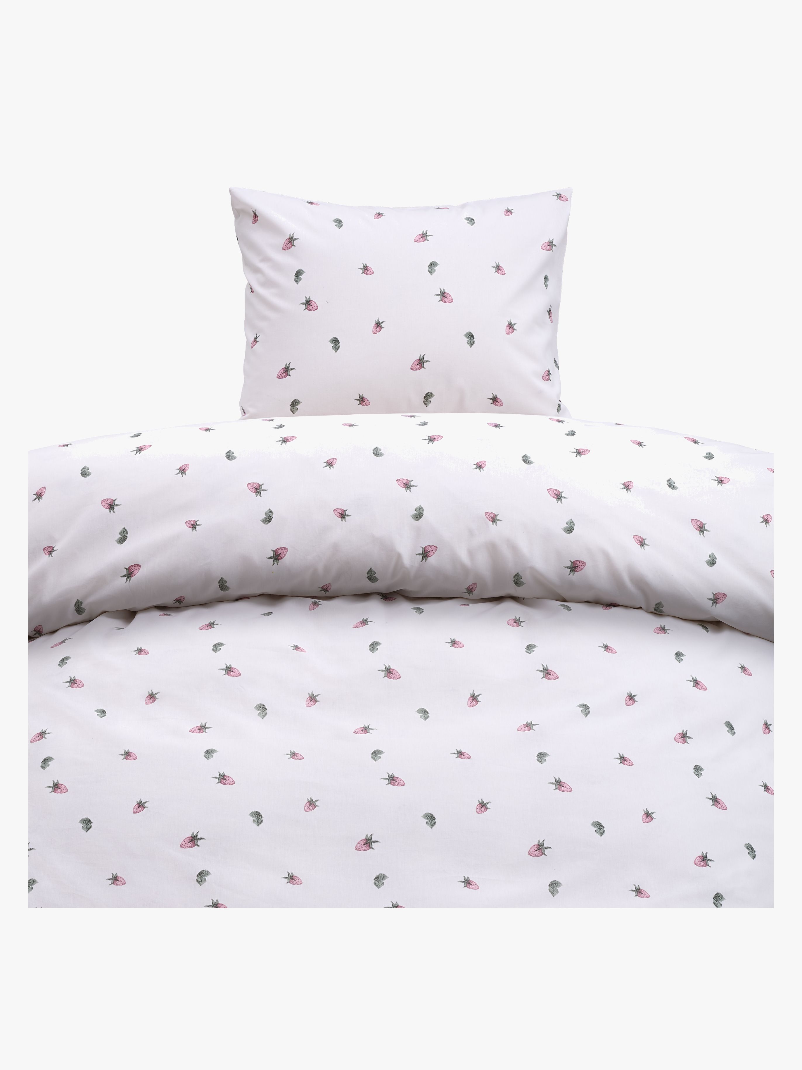 Bettwäsche Babybett Erdbeertraum 100x130 cm