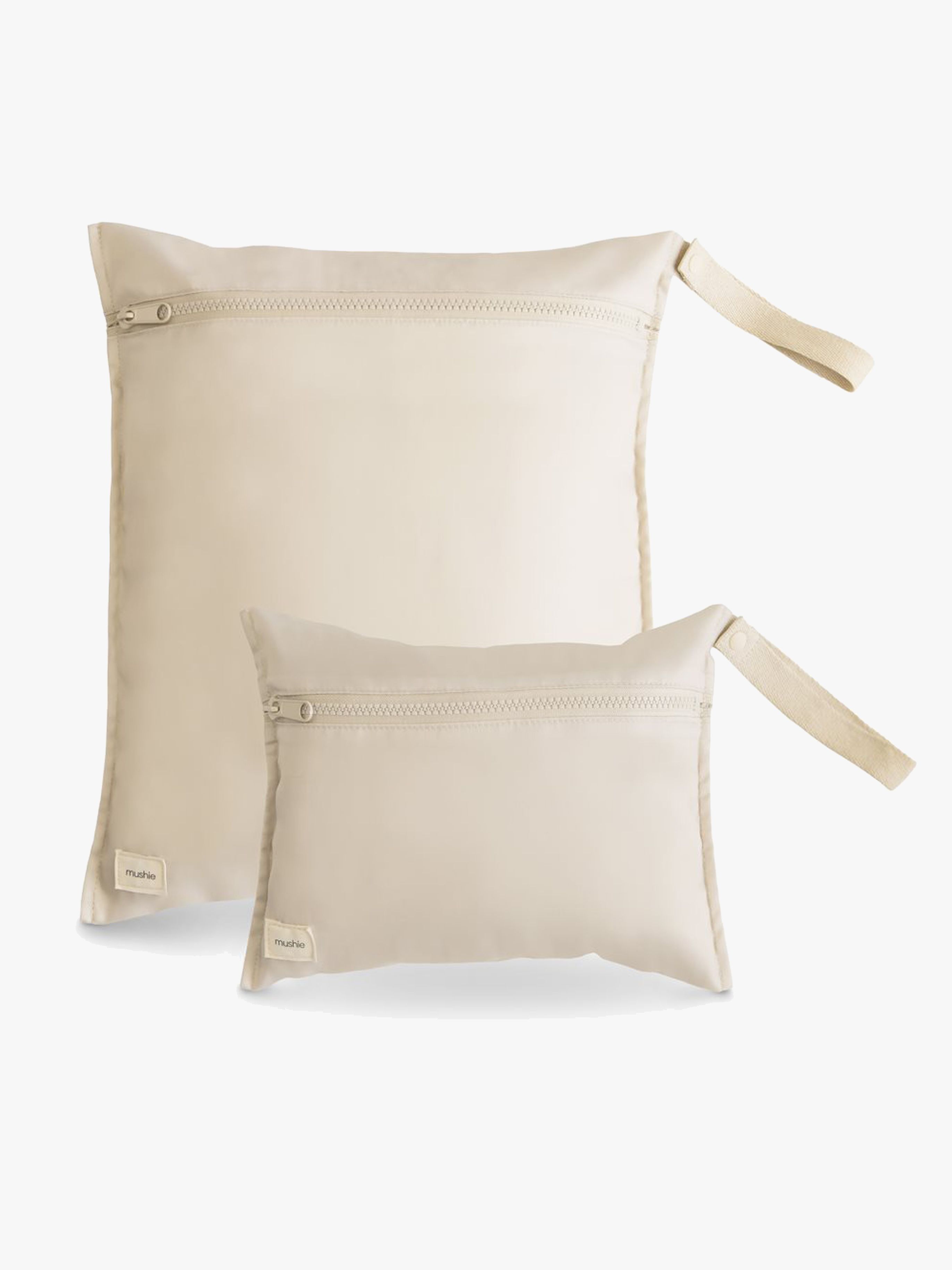 Mushie Wasserdichter Wet Bag 2er-Pack, Fog