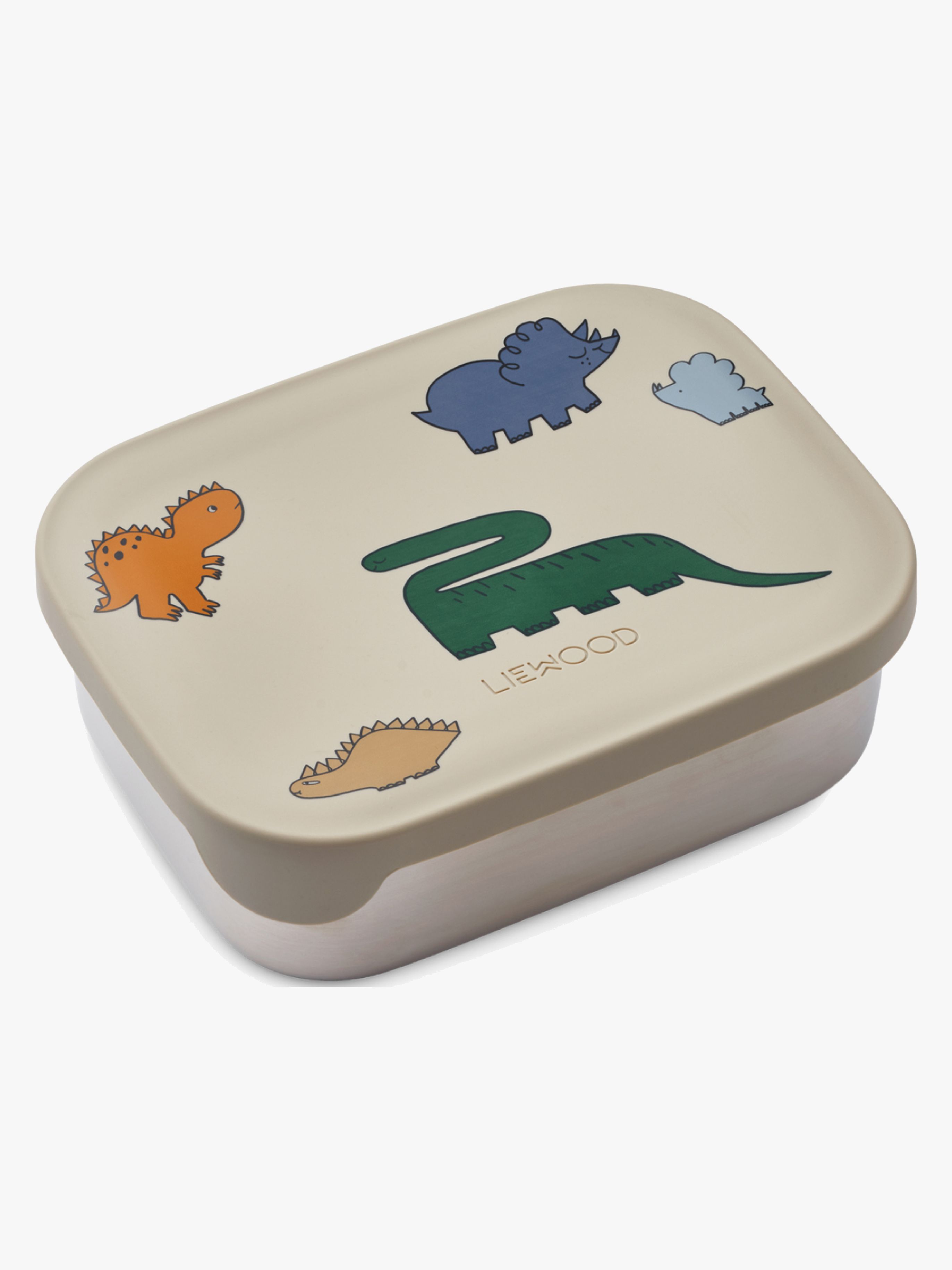 LIEWOOD Arthur Gemusterte Brotdose, Dinosaurs/Mist