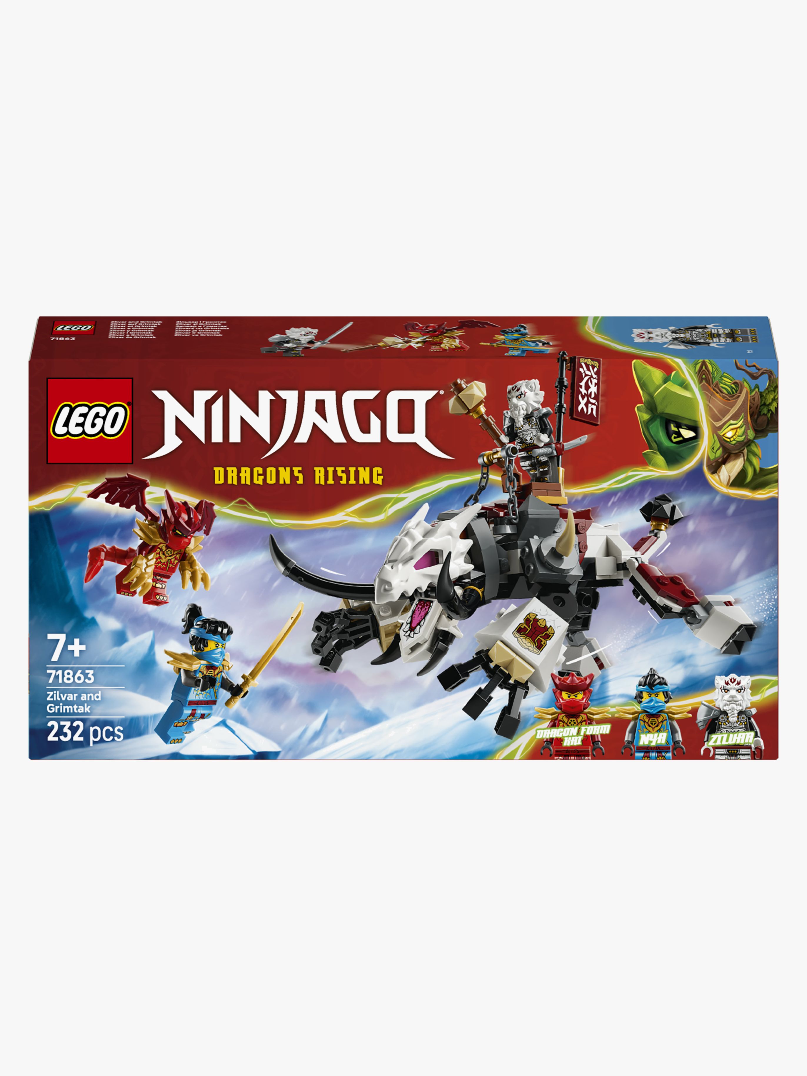 LEGO Ninjago 71863 Zilvar auf seinem Drachentier Grimtak