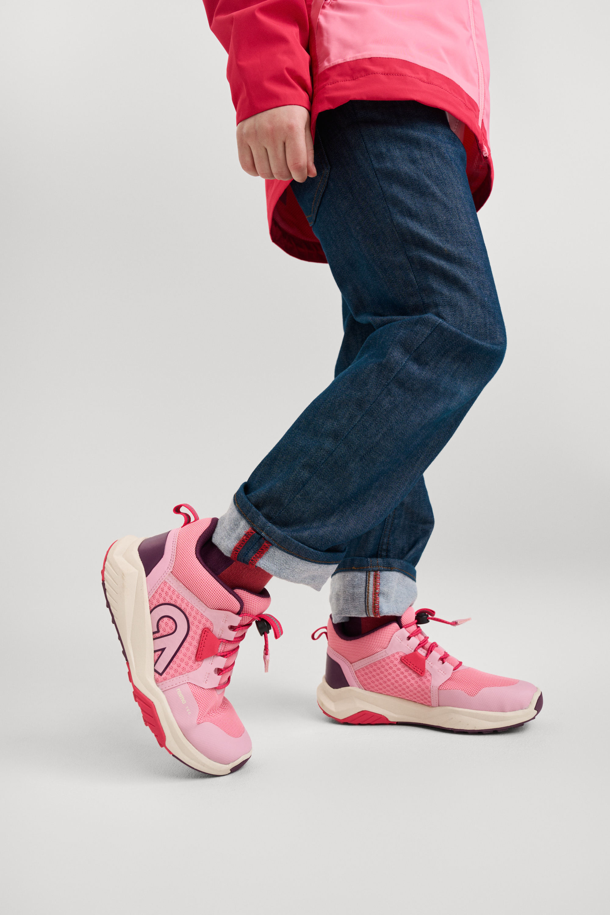 Reima Kiritin WP Kinder Sneaker, Grey Pink, 28, Kinderschuhe