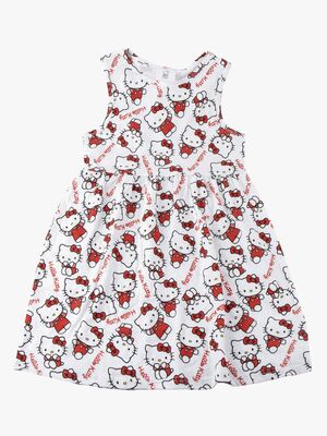 Hello Kitty Kleid, Weiß
