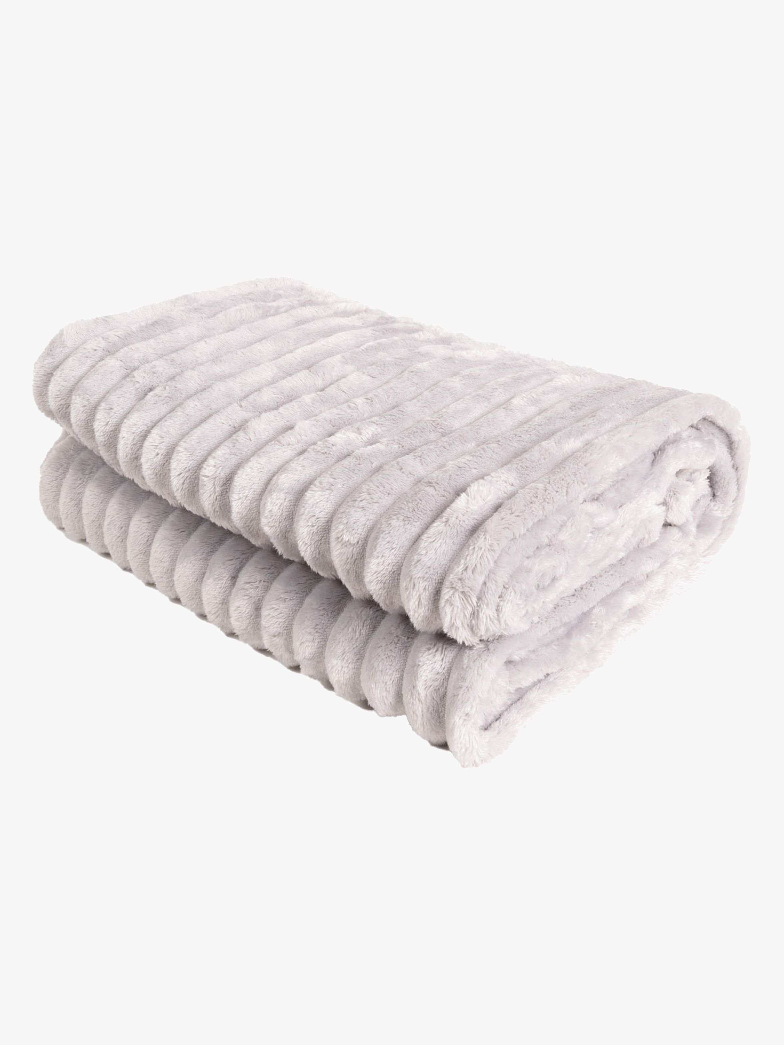 KMCarpets Stripe Decke 130x170, Silber