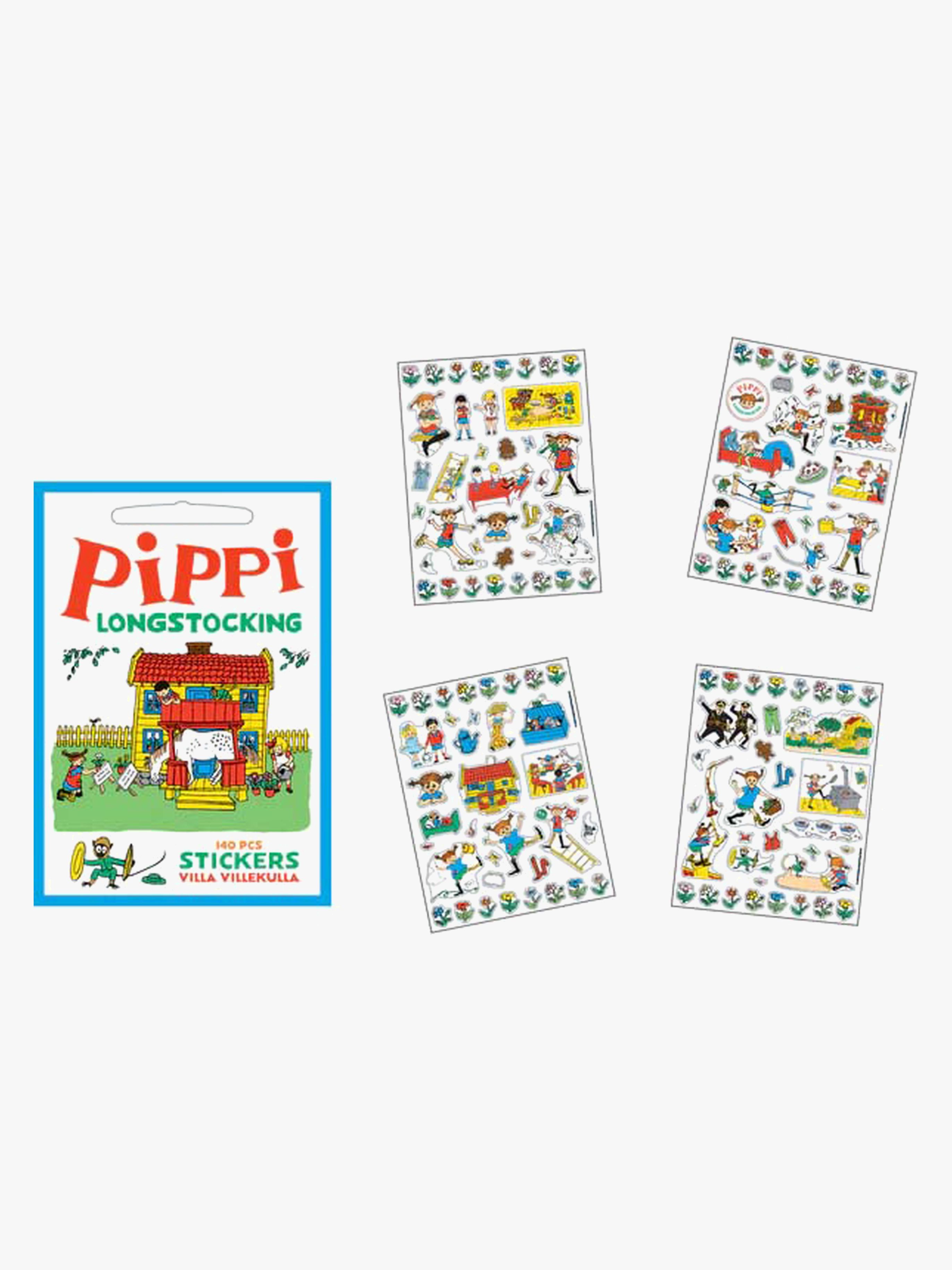 Barbo Toys Pippi Langstrumpf Aufkleber Villa Kunterbunt 140 Teile