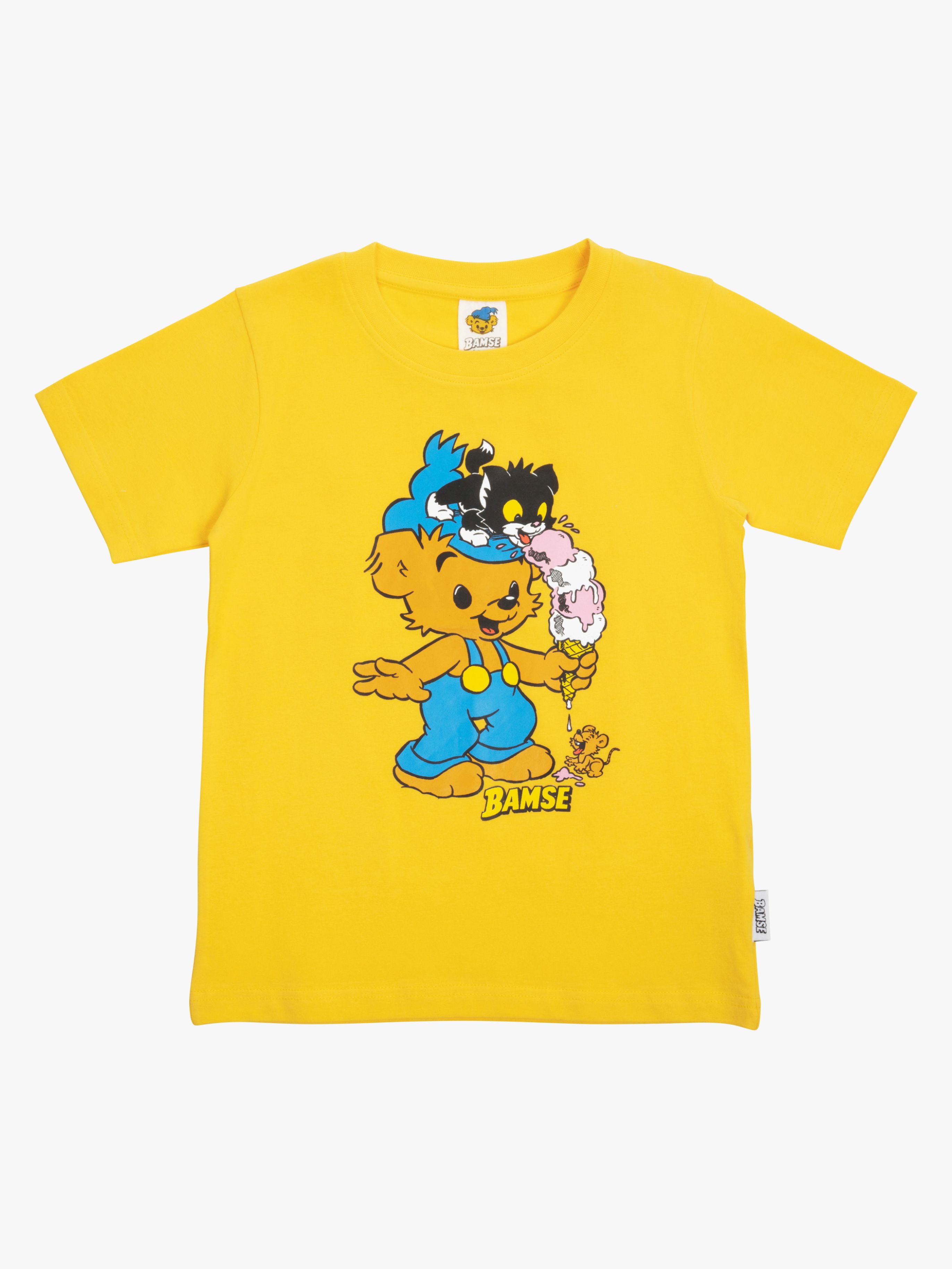 Bamse By Martinex Eiswaffel T-Shirt, Gelb, 104