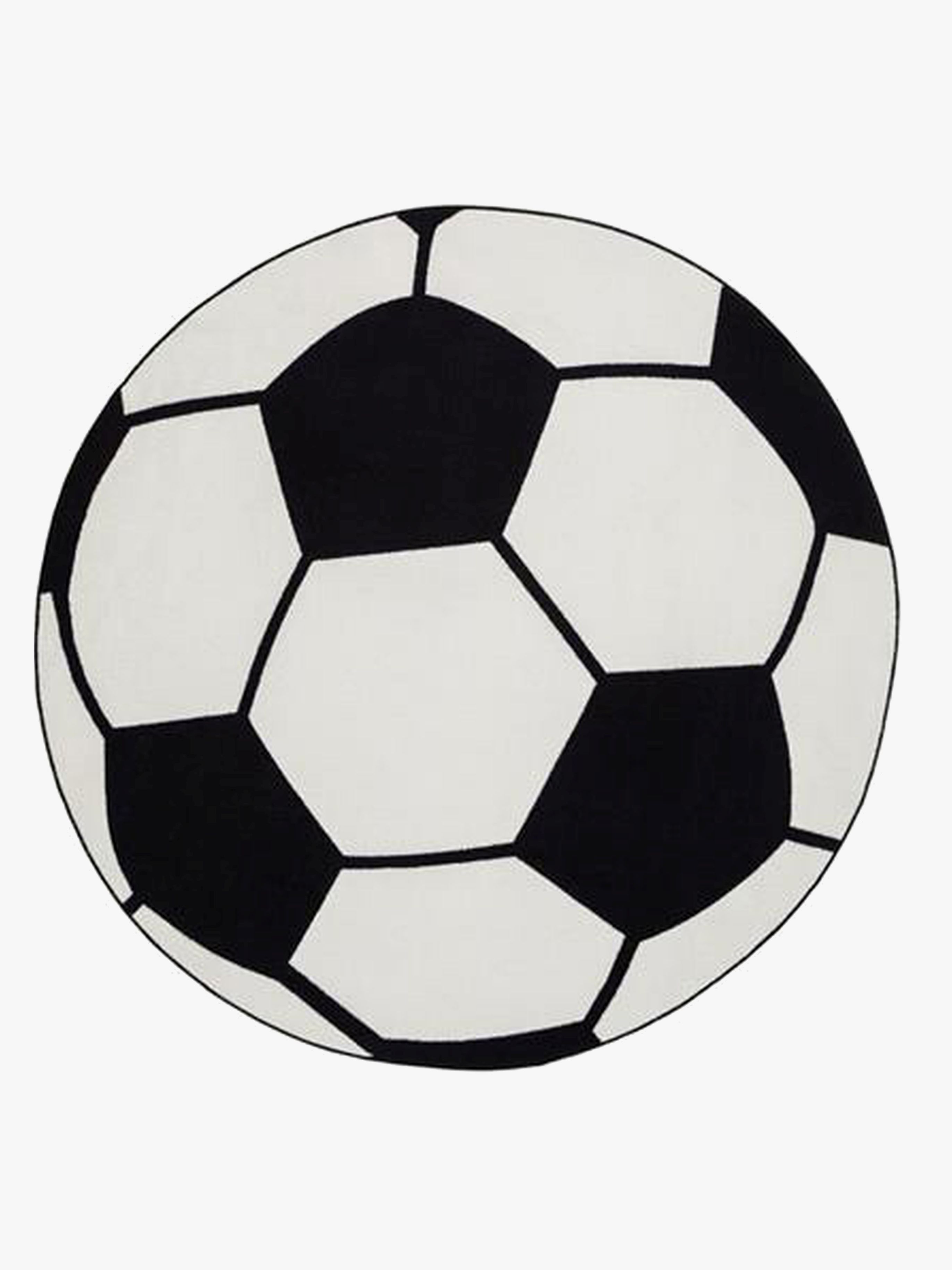 KMCarpets Teppich Play Fußball Rund 133 cm