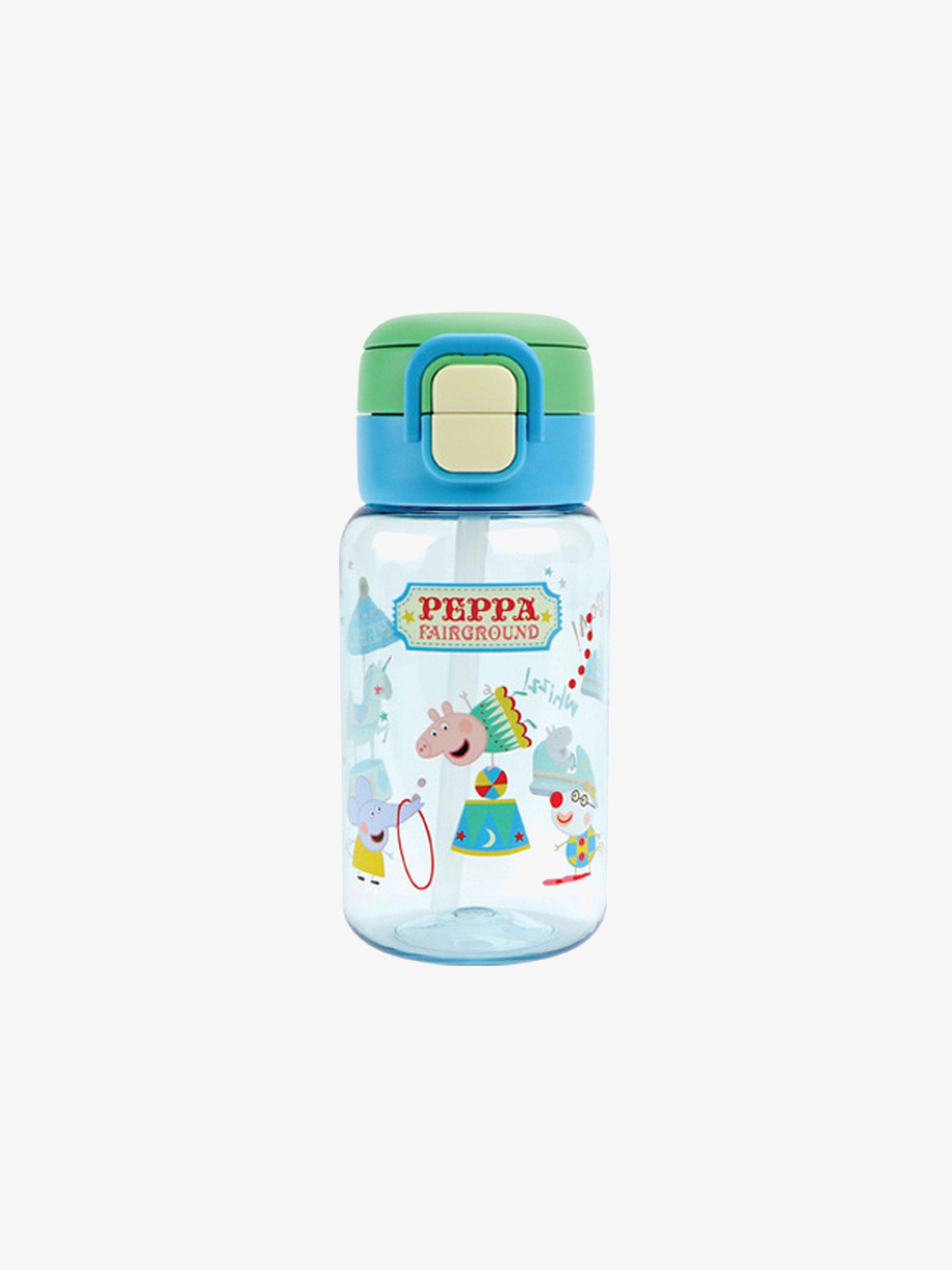 Nuby Peppa Pig 2-in-1 Trinkflasche 550 ml, Blau