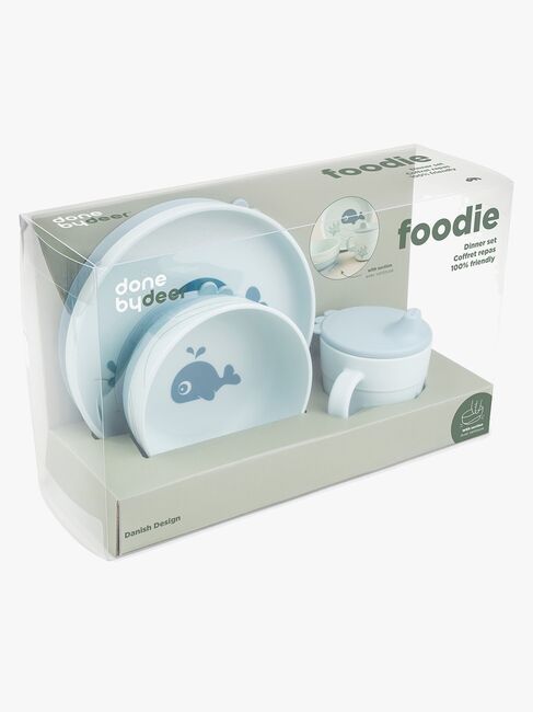 Done By Deer Foodie Geschirr-Set Wally, Blue