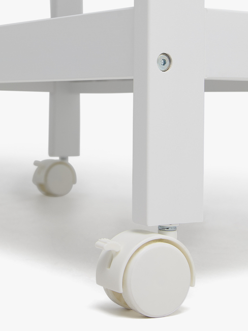JLY Dream Wickeltisch m Ausziehbarer Badewanne, White