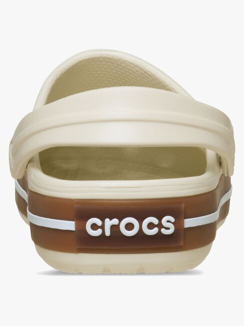 Crocs Crocband Gum Pantoffeln, Summit White