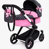 Bayer Design Xeo Puppenwagen, Schwarz/Rosa