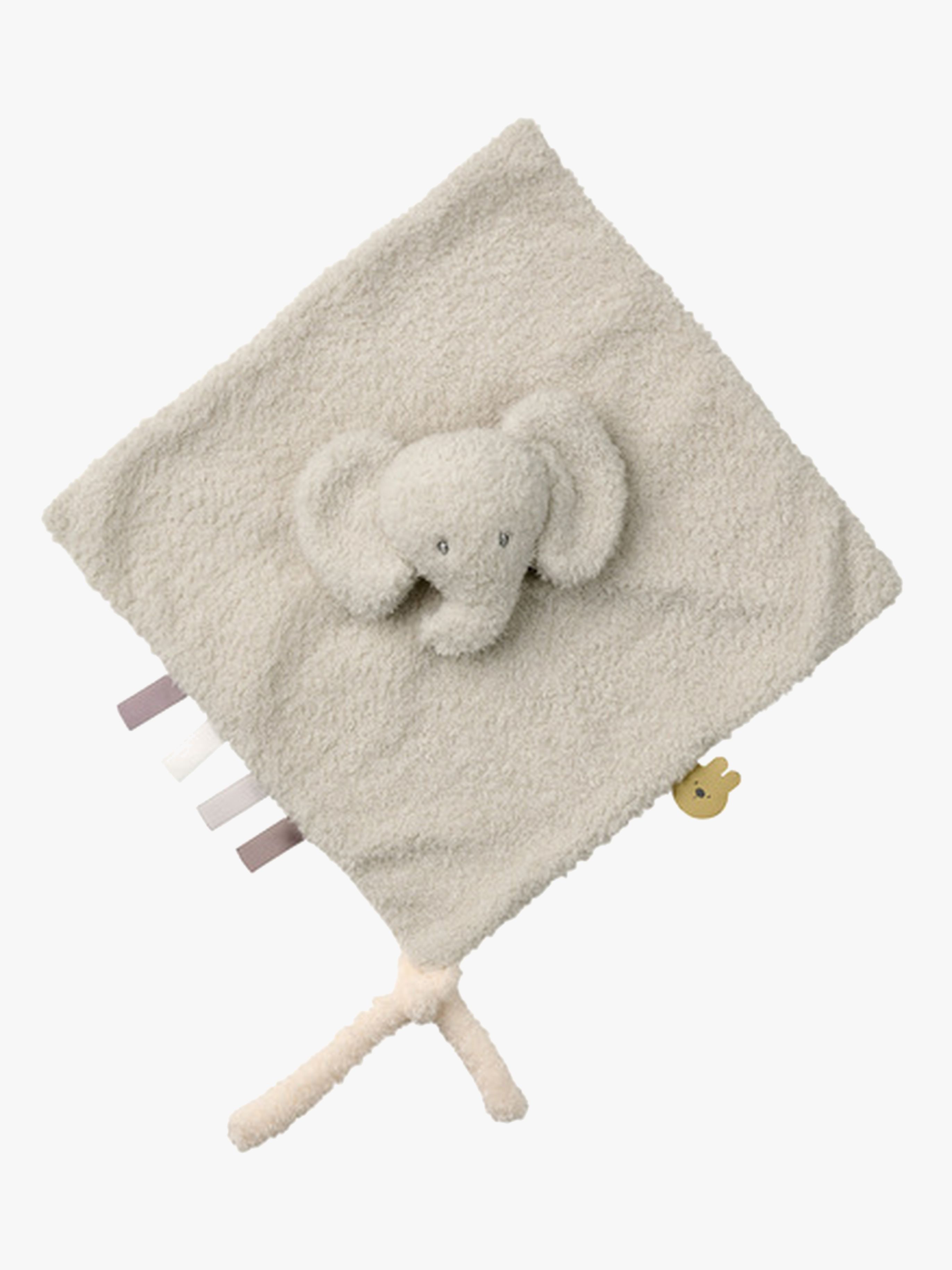 Teddy Schmusetuch Elefant, Hellgrau