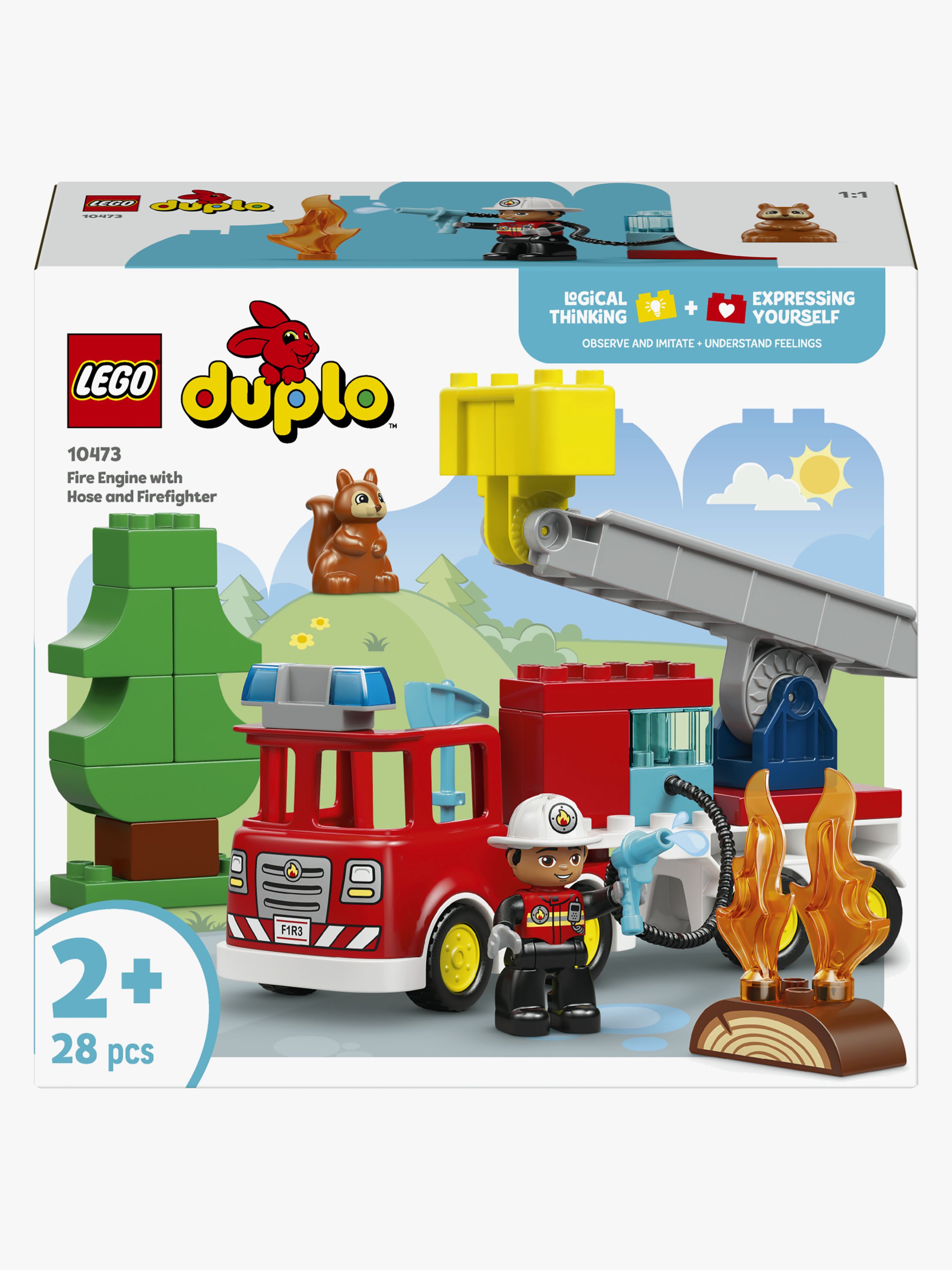 DUPLO Town 10473 Löschauto mit Schlauch und Feuerwehrmann