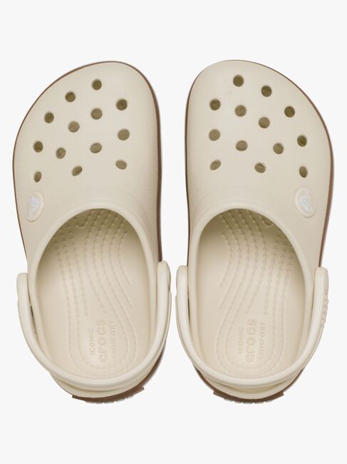 Crocs Crocband Gum Kids Pantoffel, Summit White
