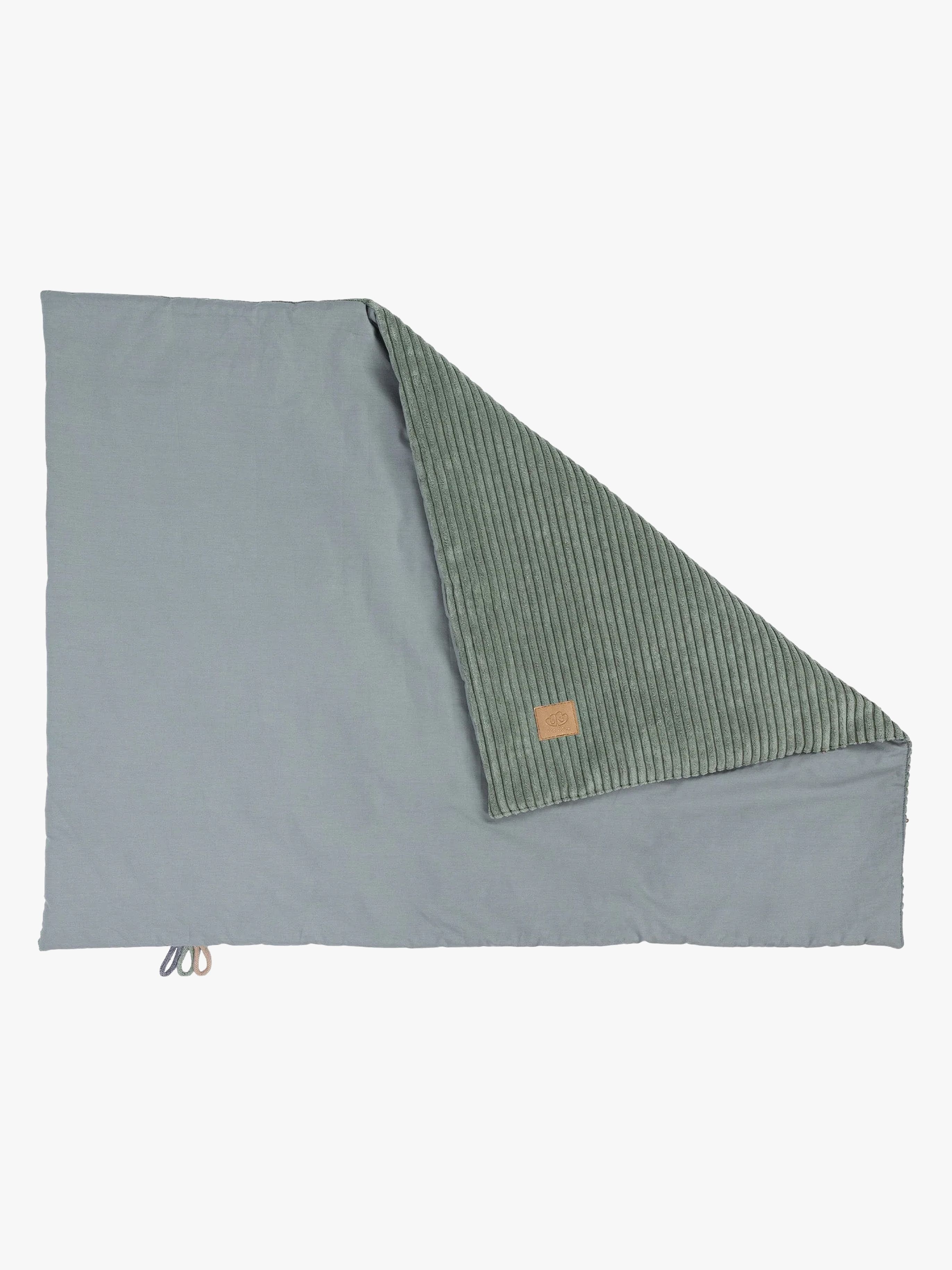 MeowBaby Aesthetic BabyBabydecke Winter, Olive Green, Kinderwagendecke, Baumwolle