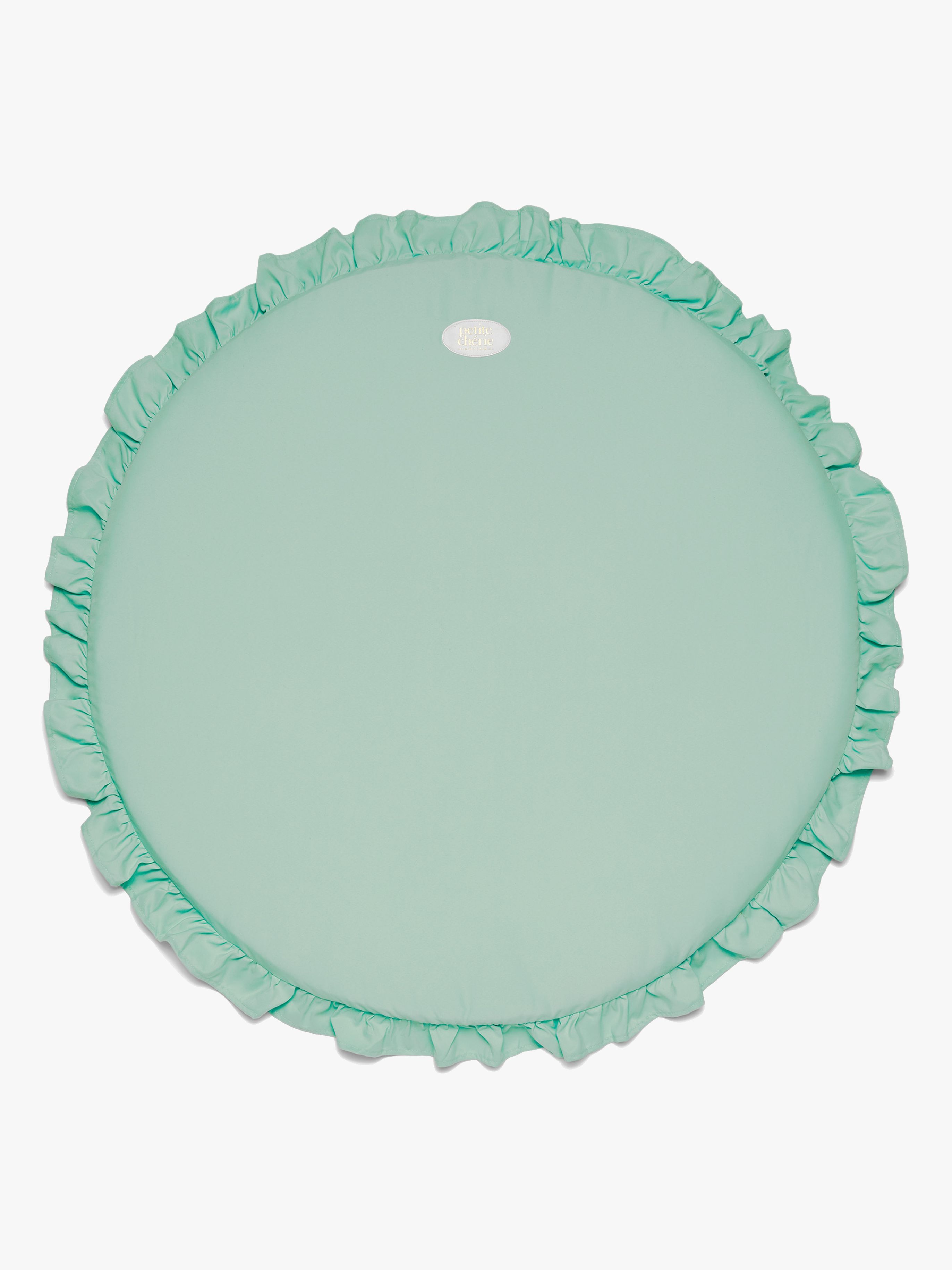 Petite Chérie Spielteppich mit Rüschen, 80 cm, Dusty Green