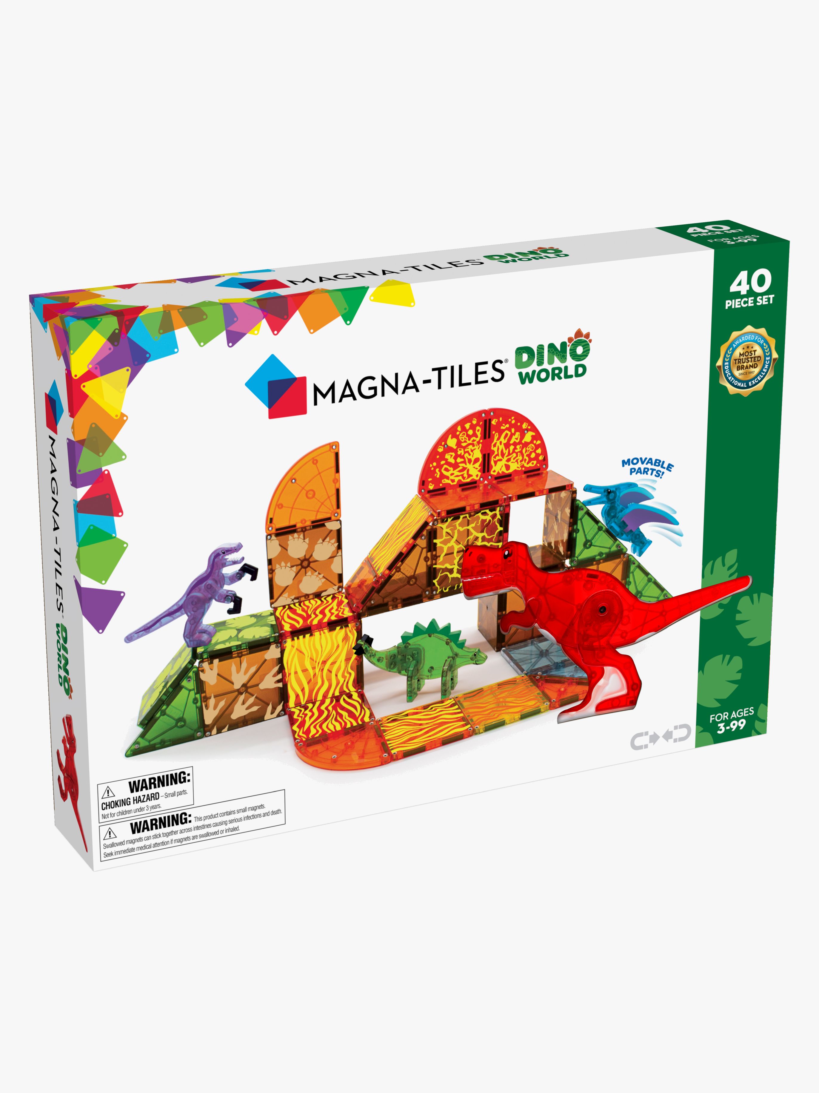 MAGNA-TILES Dino World Bausatz 40 Teile