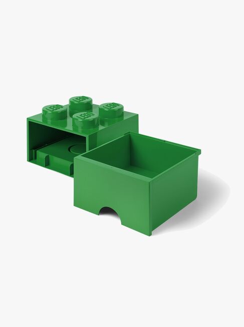 LEGO Aufbewahrungsbox mit Schublade 4, Grün