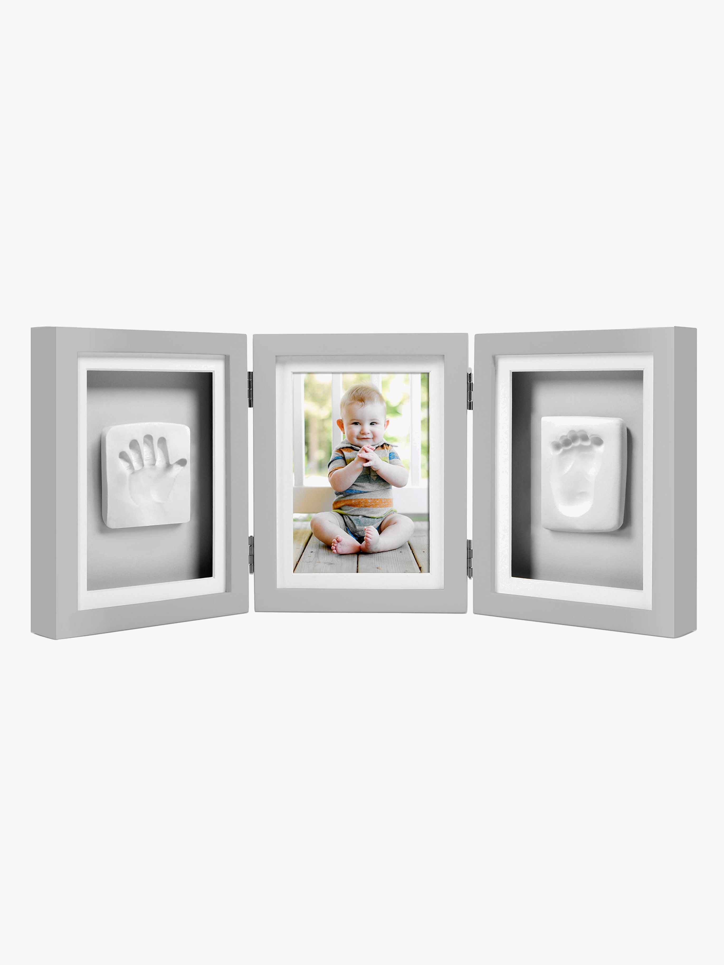 Babyprints Deluxe Fotorahmen, Grau