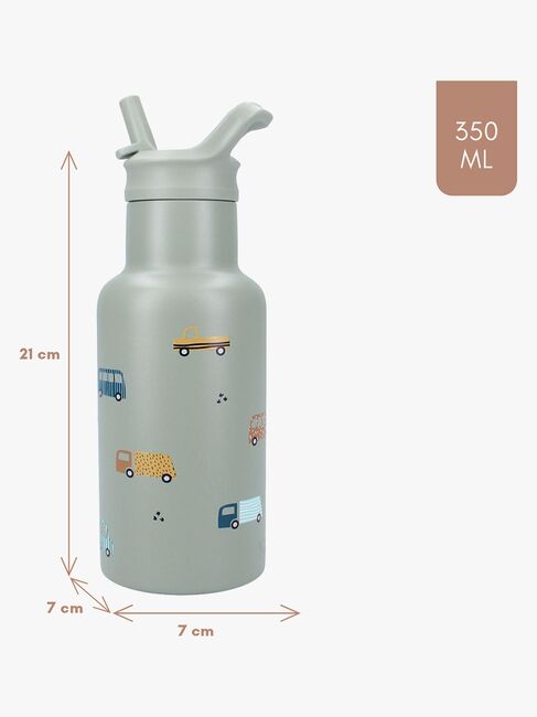 Kidzroom Stainless Steel Trinkflasche 350 ml Sweet Cuddles, Grün