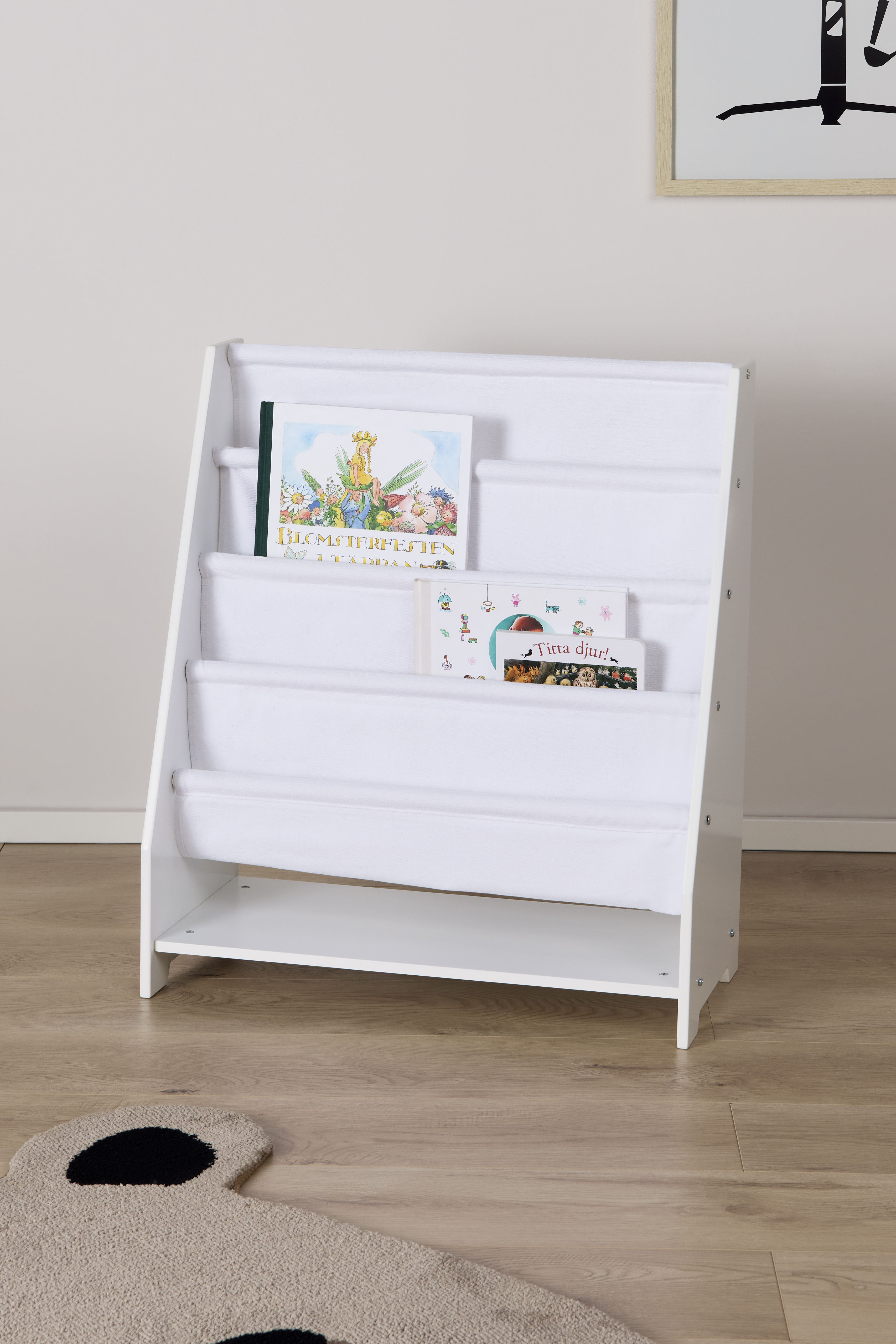 Alice &  Fox Bücherregal Canvas Weiß, Bücherregal kinderzimmer, Kinder, Kids