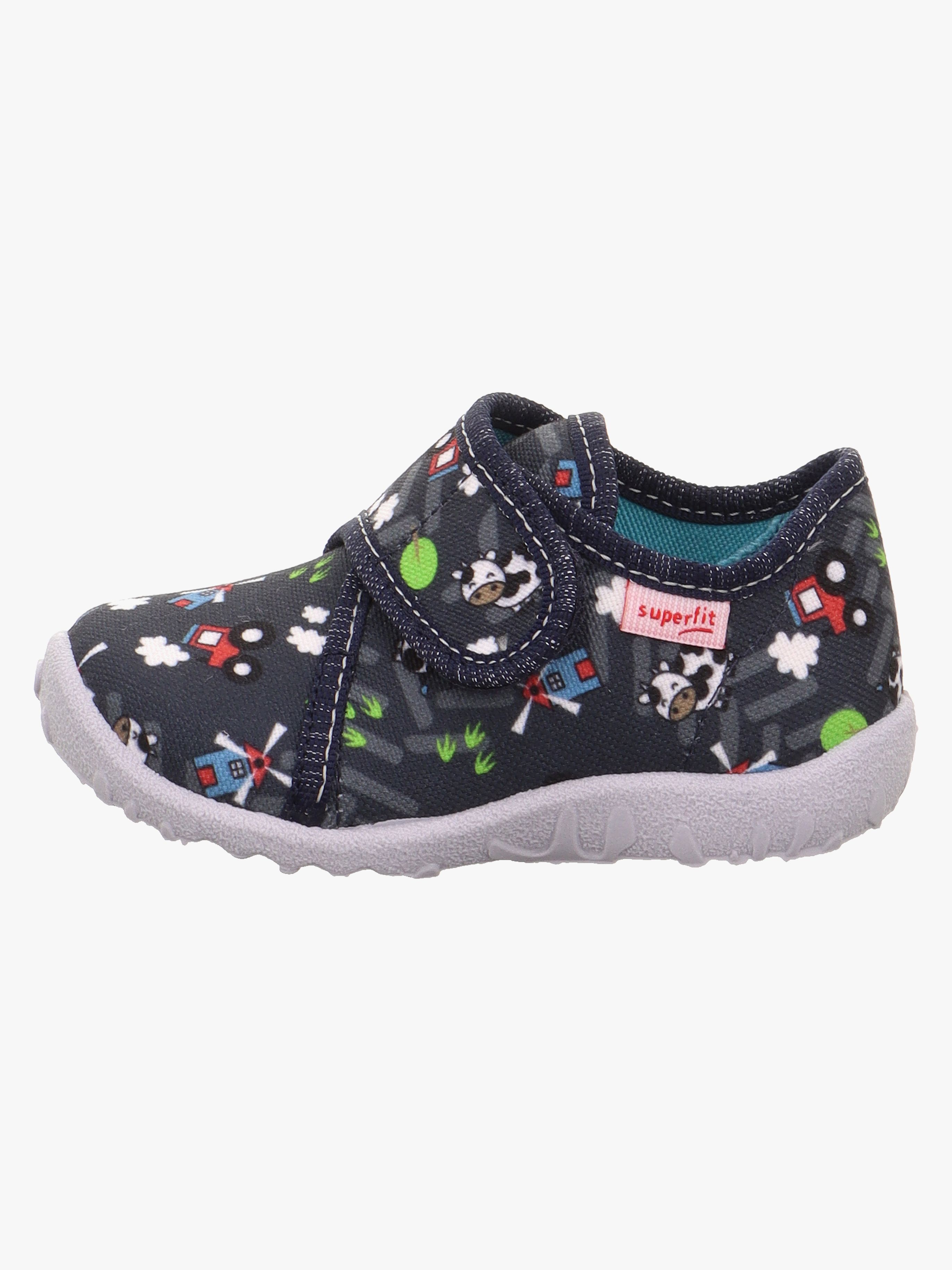 Superfit Spotty Hausschuhe, Blue/Multicoloured, 18