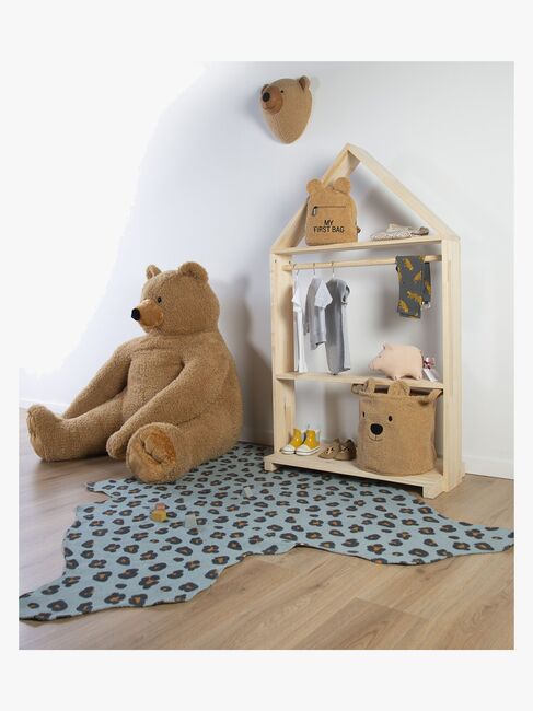 Childhome Teppich Leopard 145 x 160, Blue