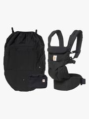 Ergobaby Omni 360 Babytrage inkl. Regenüberzug, Schwarz