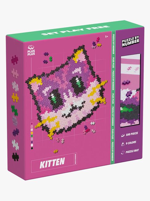 Plus-Plus Puzzle By Number Bausatz Katze 500 Teile