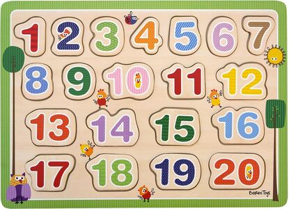 Barbo Toys Wacky Wonders Holzpuzzle Zahlen 20 Teile