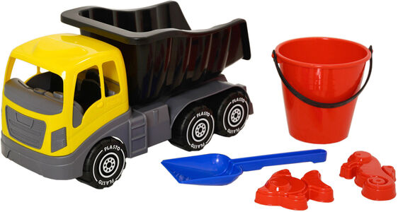 Plasto Sandspielzeug-Set mit Lastwagen 40 cm