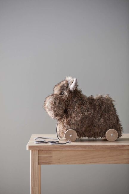 Kids Concept Edvin Nachziehtier Elch, Braun