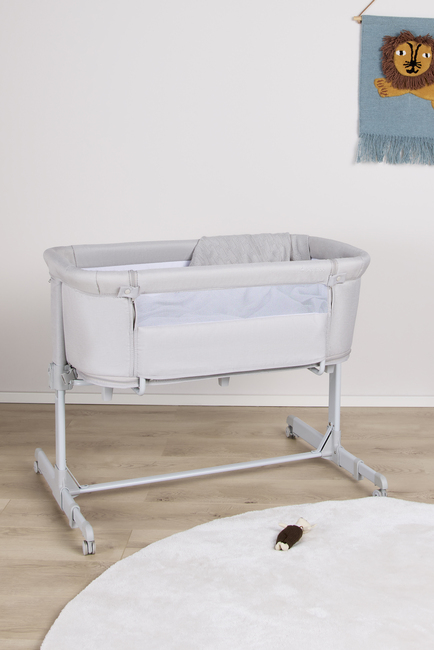 Beemoo CARE 2-in-1 Beistellbett & Laufgitter, Light Grey