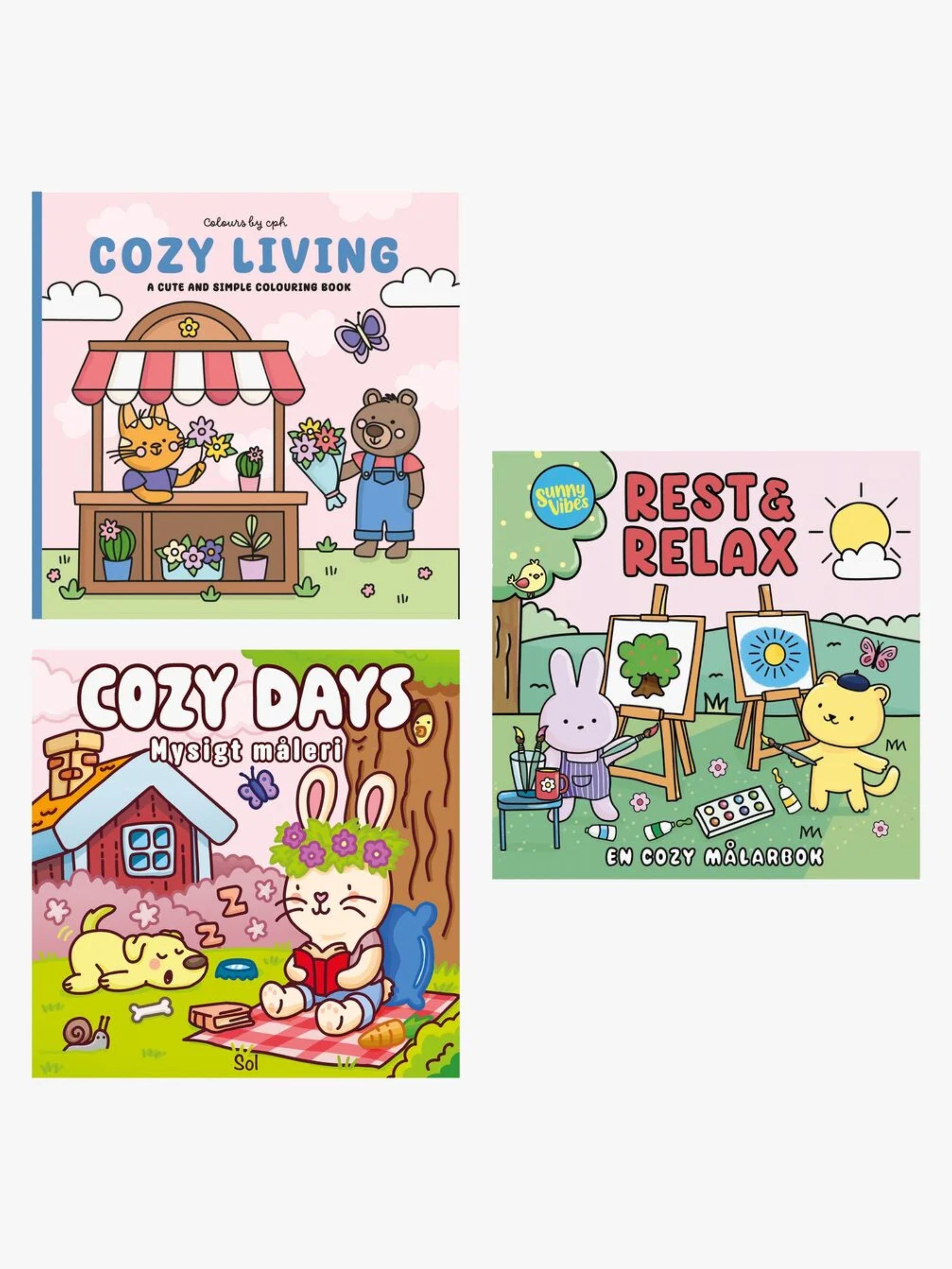Cozy Malbuch-Paket Garden Relax