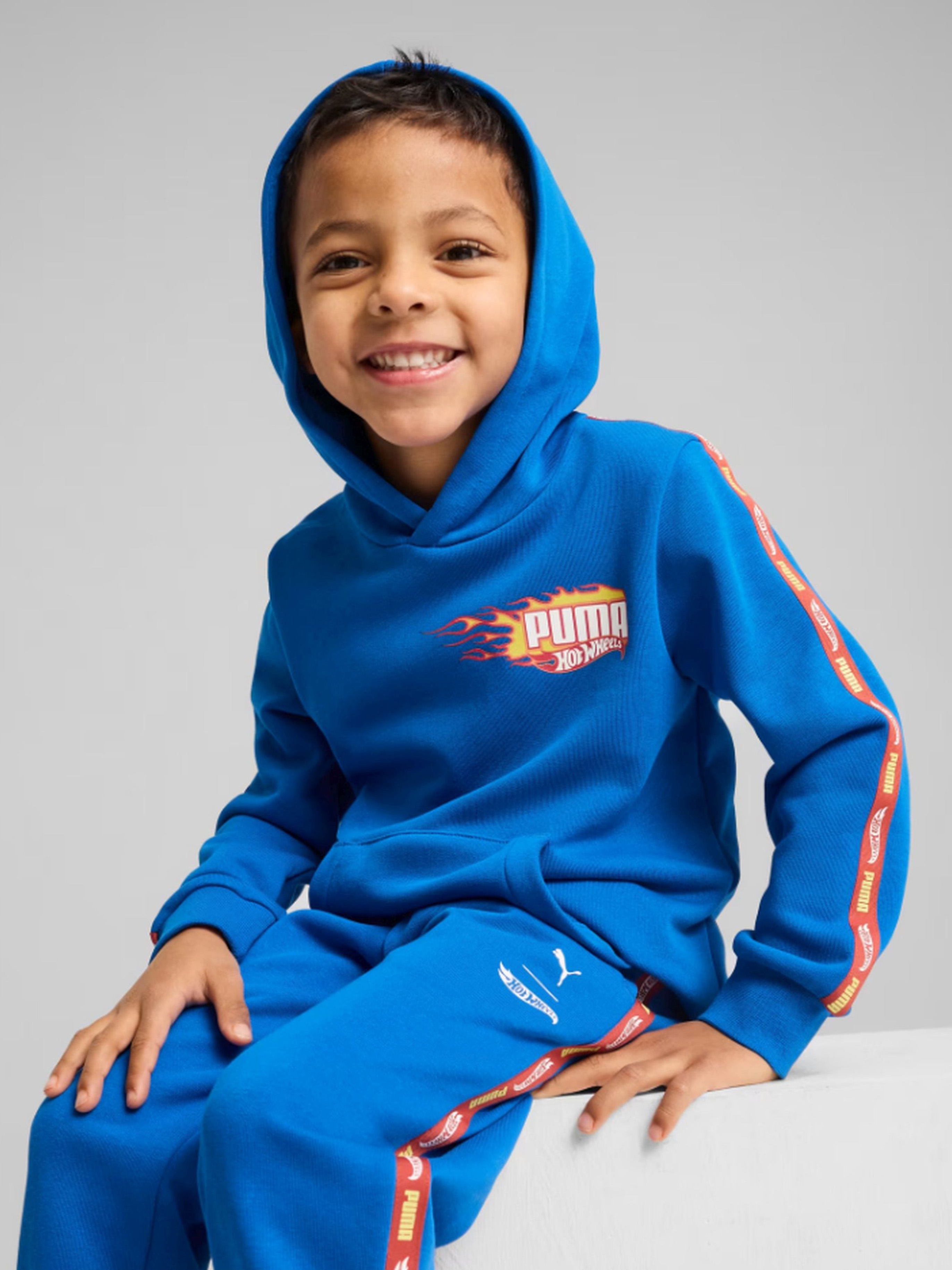 Puma Hot Wheels Kapuzenpullover, Blau, 98
