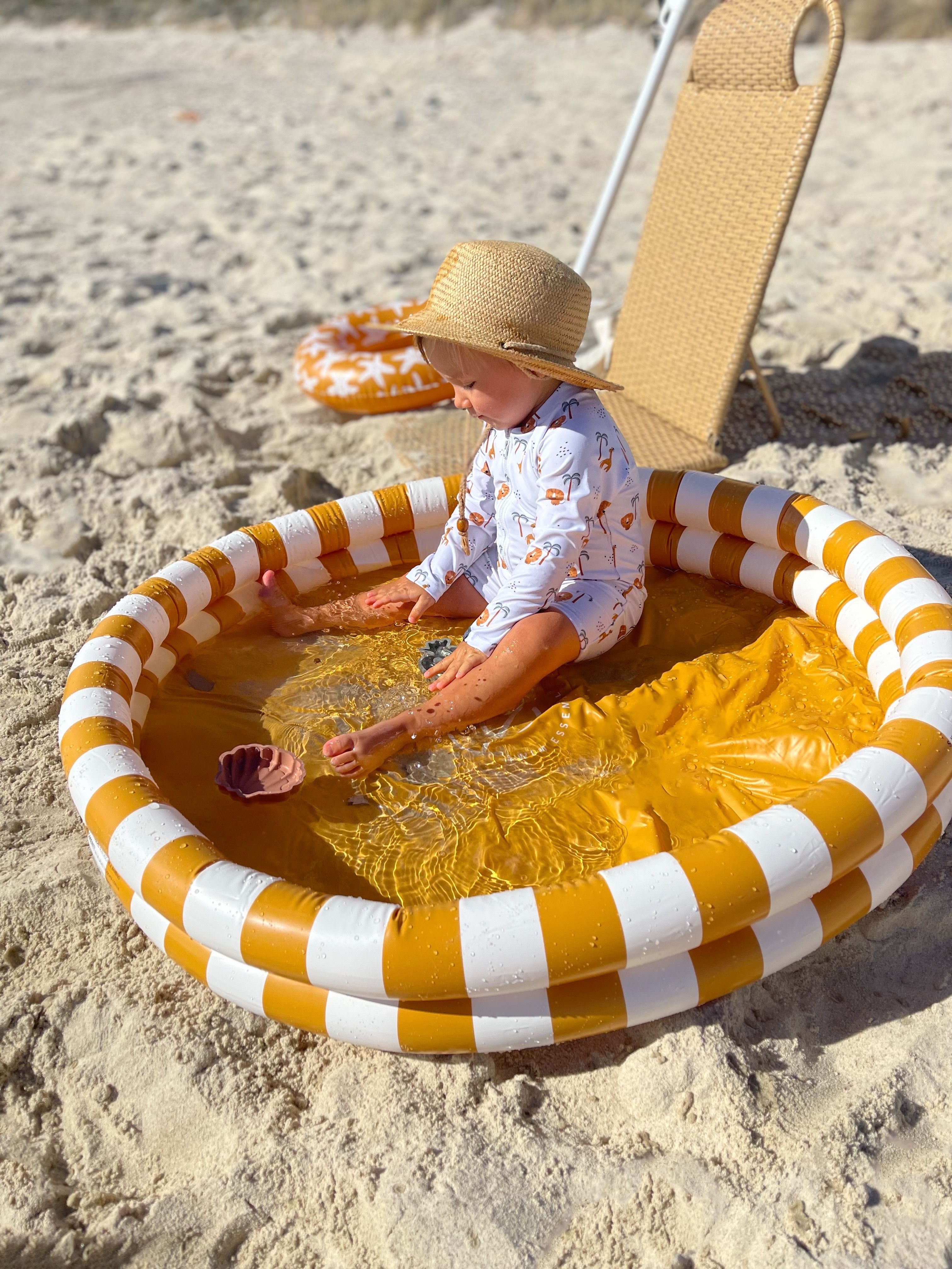 Swim Essentials Kinderpool 100 cm, Flow Yellow/White, Kinderpool